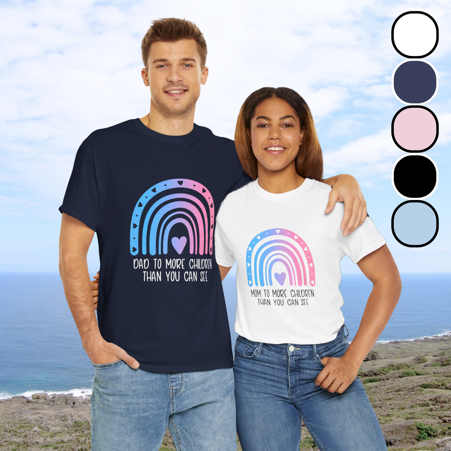 Mom/Dad to more children than you can see—Baby Loss Awareness and Remembrance (unisex T-shirt)