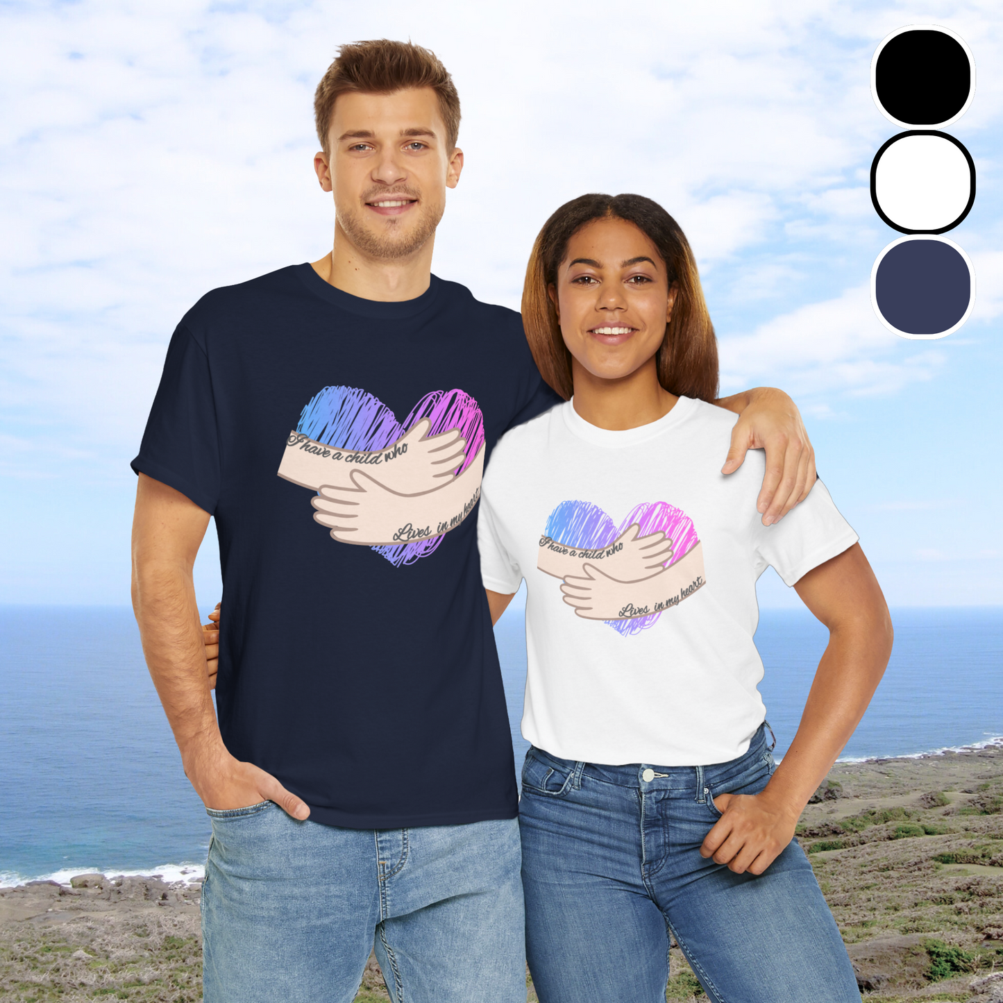 I Have a Child who Lives in my Heart—Baby Loss Remembrance (unisex t-shirt)