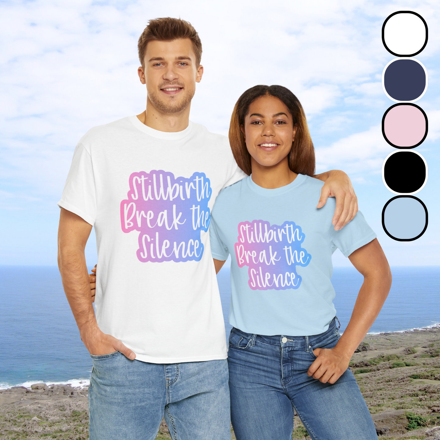 Stillbirth Break the Silence—Baby Loss Awareness and Remembrance (unisex t-shirt)