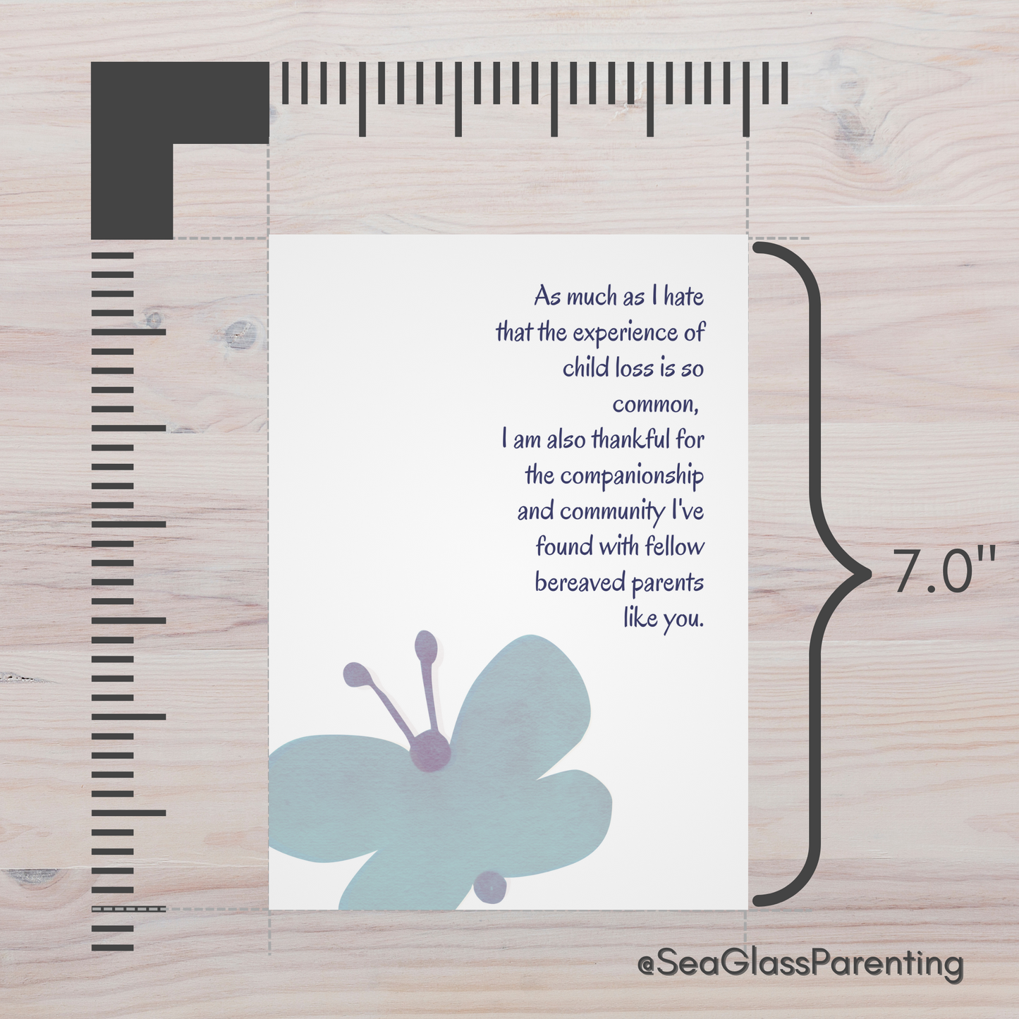 As much as I hate that child loss is so common, I'm thankful for community with fellow bereaved parents like you—Baby loss community (greeting card)
