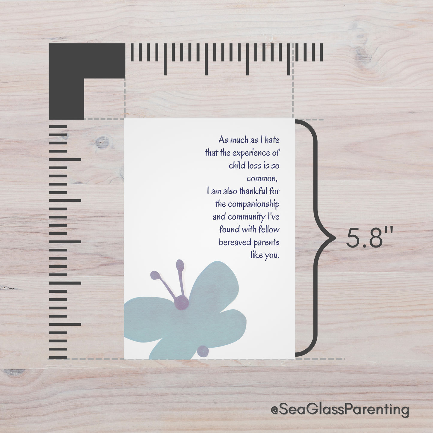 As much as I hate that child loss is so common, I'm thankful for community with fellow bereaved parents like you—Baby loss community (greeting card)