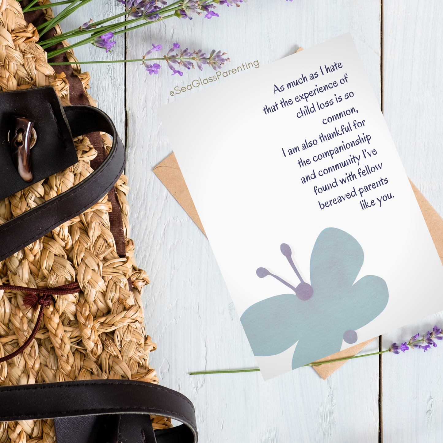 As much as I hate that child loss is so common, I'm thankful for community with fellow bereaved parents like you—Baby loss community (greeting card)