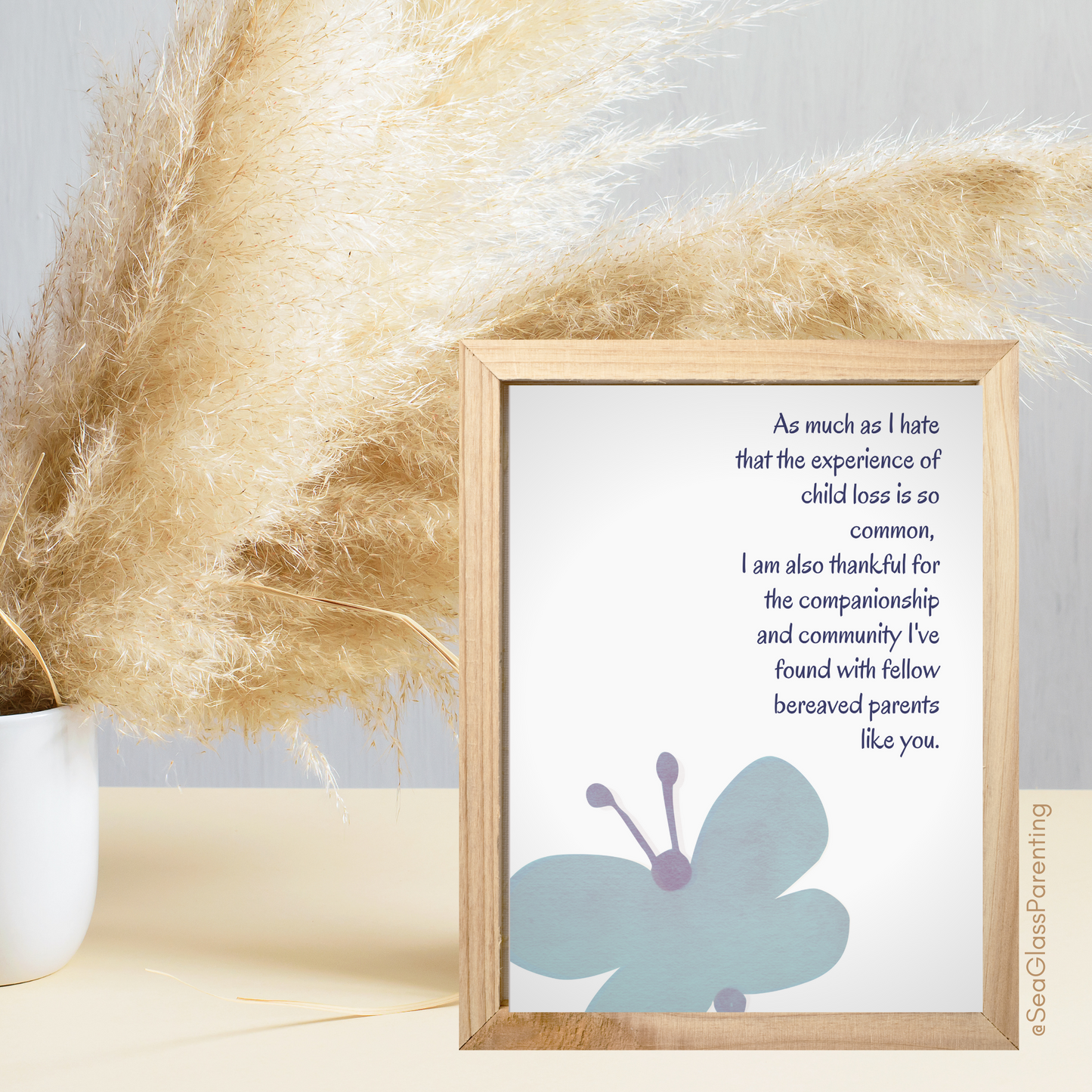 As much as I hate that child loss is so common, I'm thankful for community with fellow bereaved parents like you—Baby loss community (greeting card)