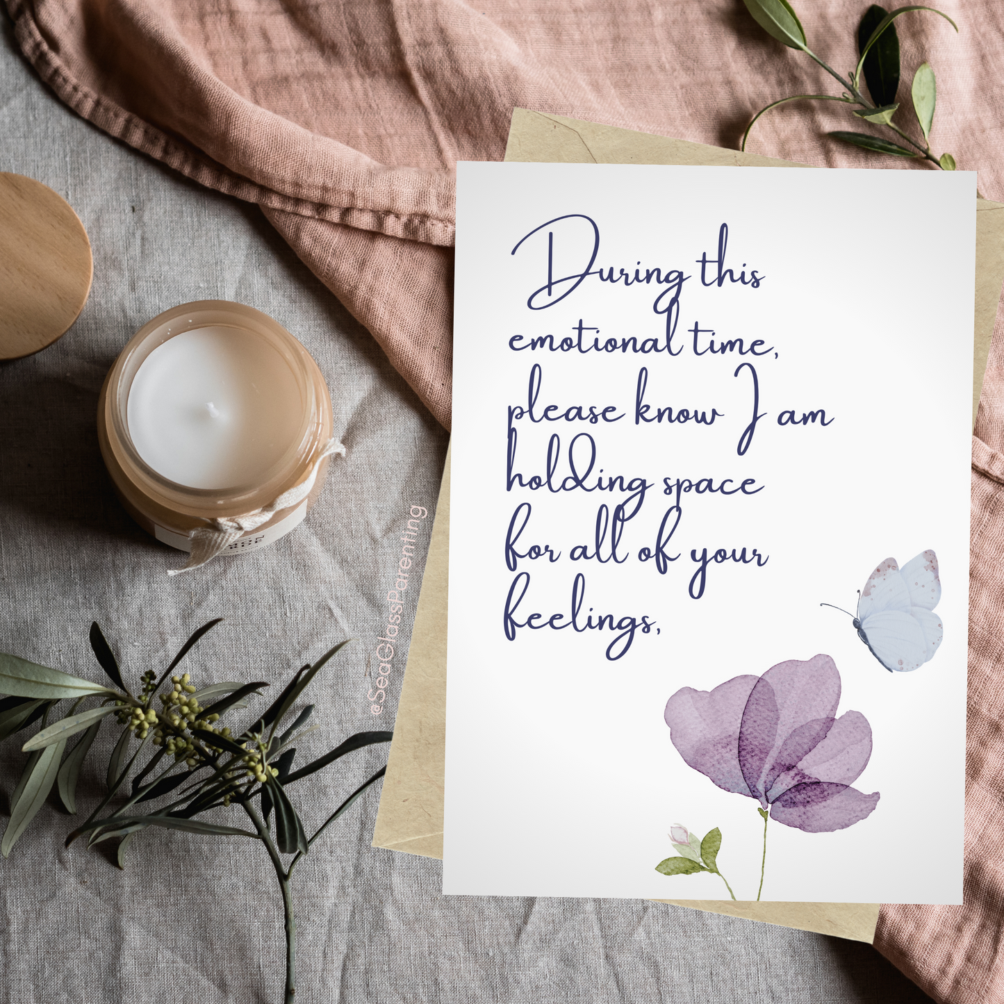 During this emotional time, please know I am holding so much hope for you—Pregnancy After Loss Support (greeting card)