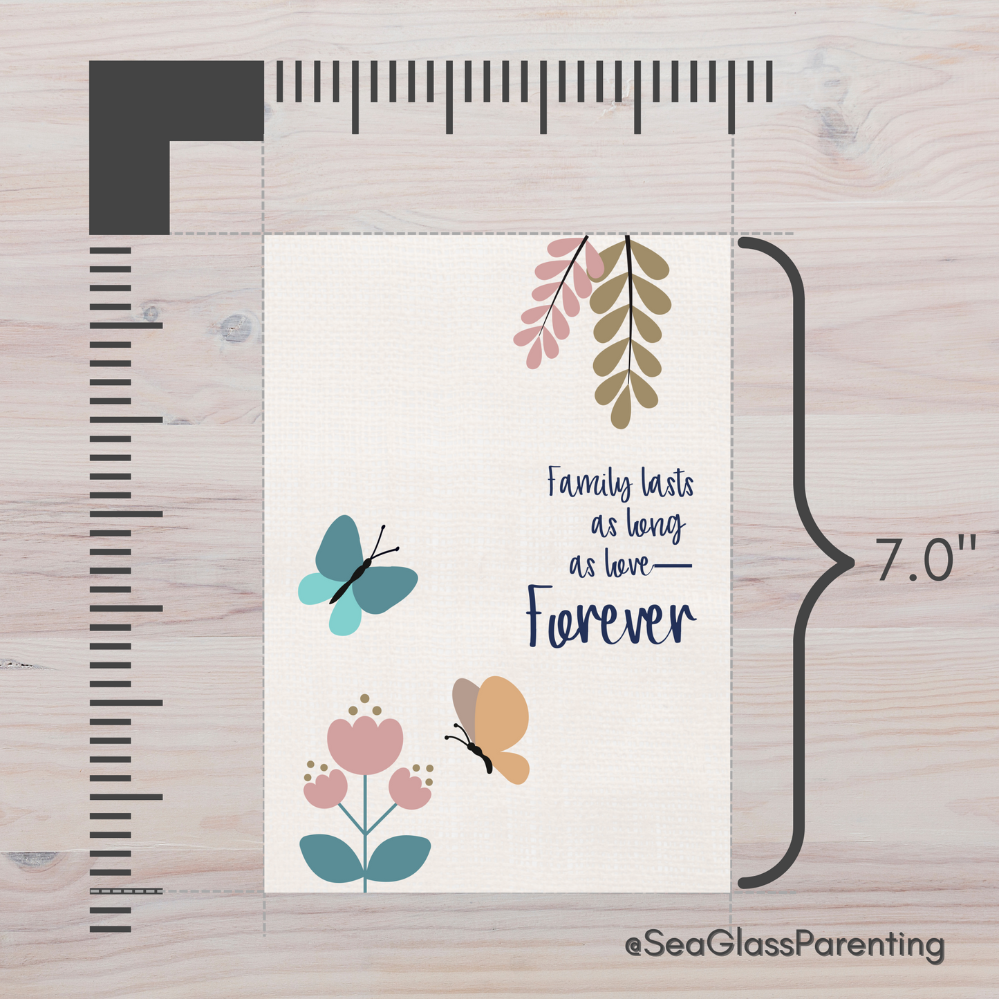 Family Lasts as Long as Love—Forever...Baby Loss Sympathy & Remembrance (greeting card)