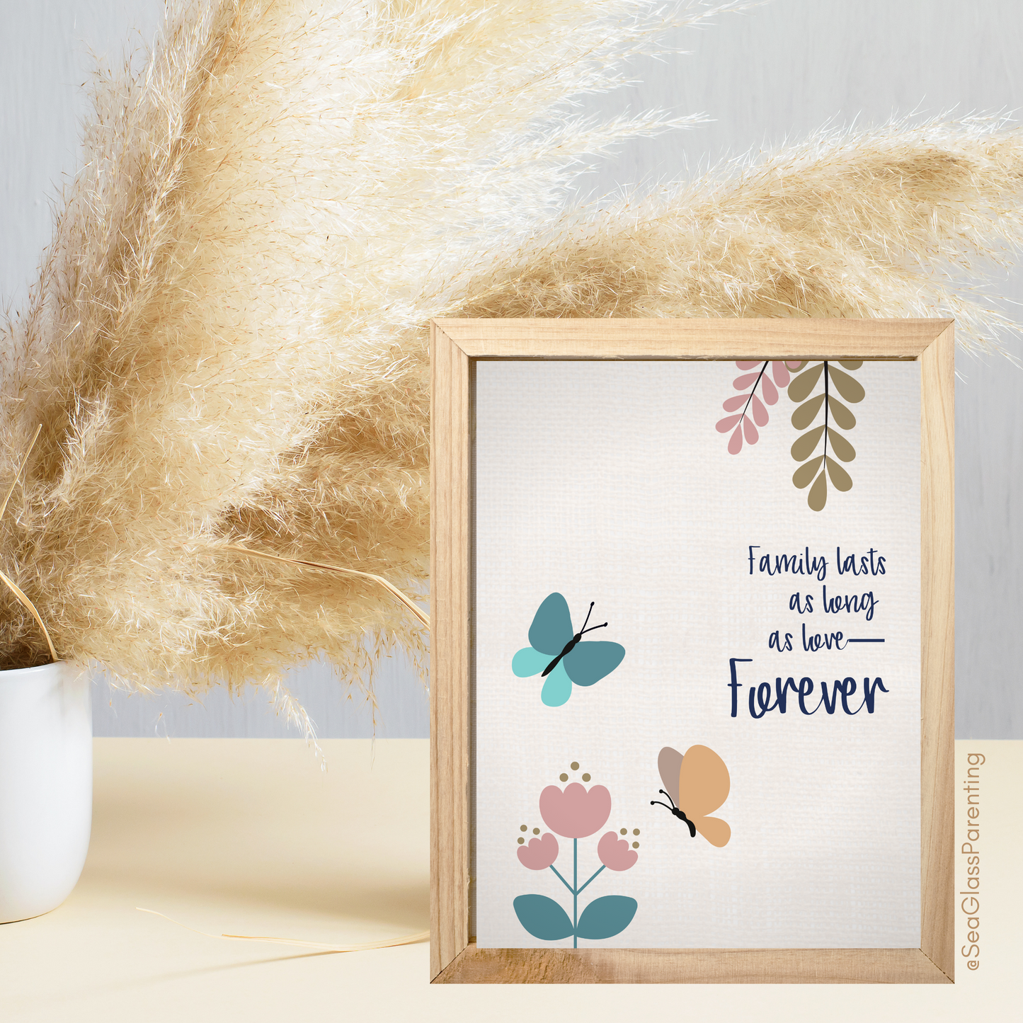 Family Lasts as Long as Love—Forever...Baby Loss Sympathy & Remembrance (greeting card)