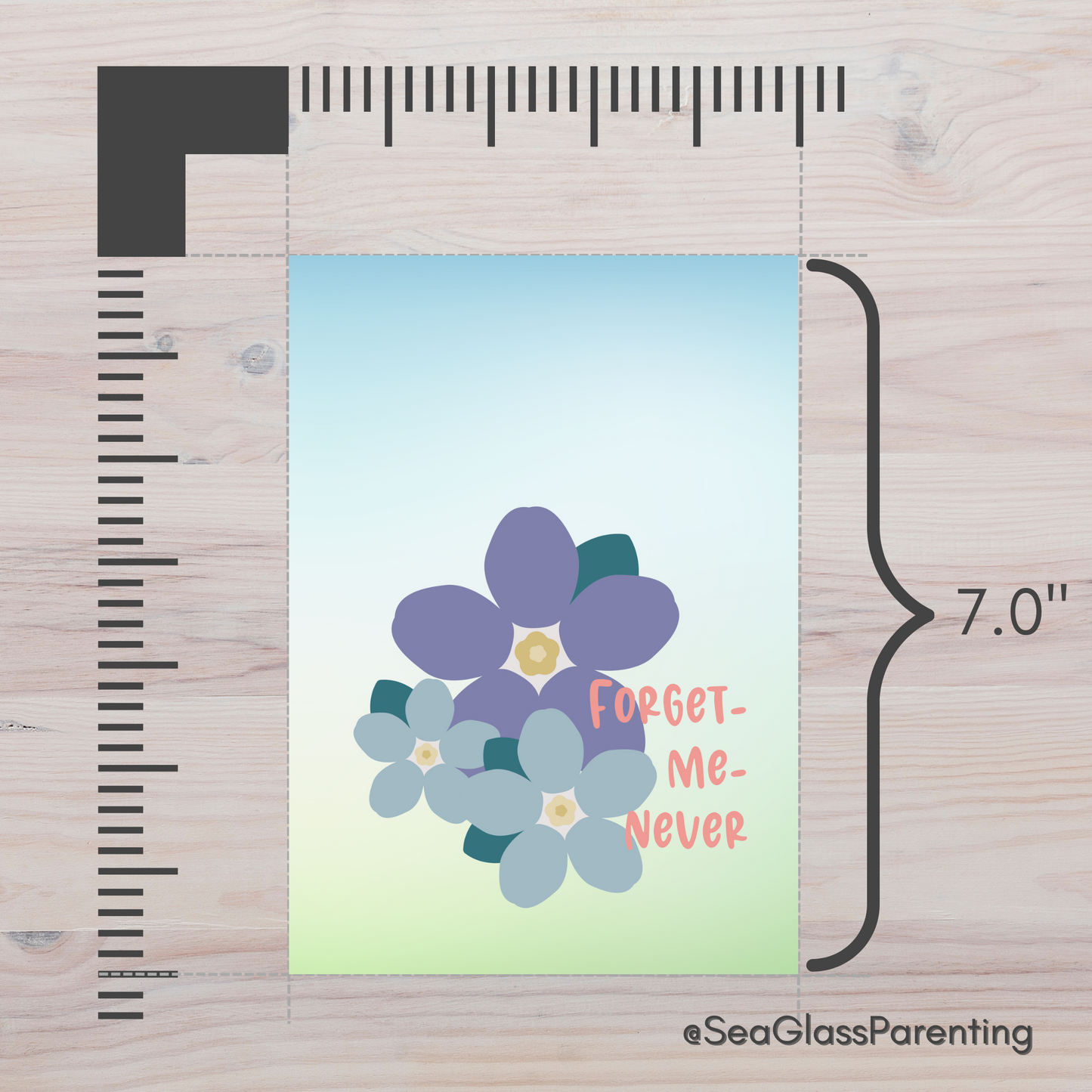 Forget me Never—Baby Loss Sympathy & Remembrance (greeting card)