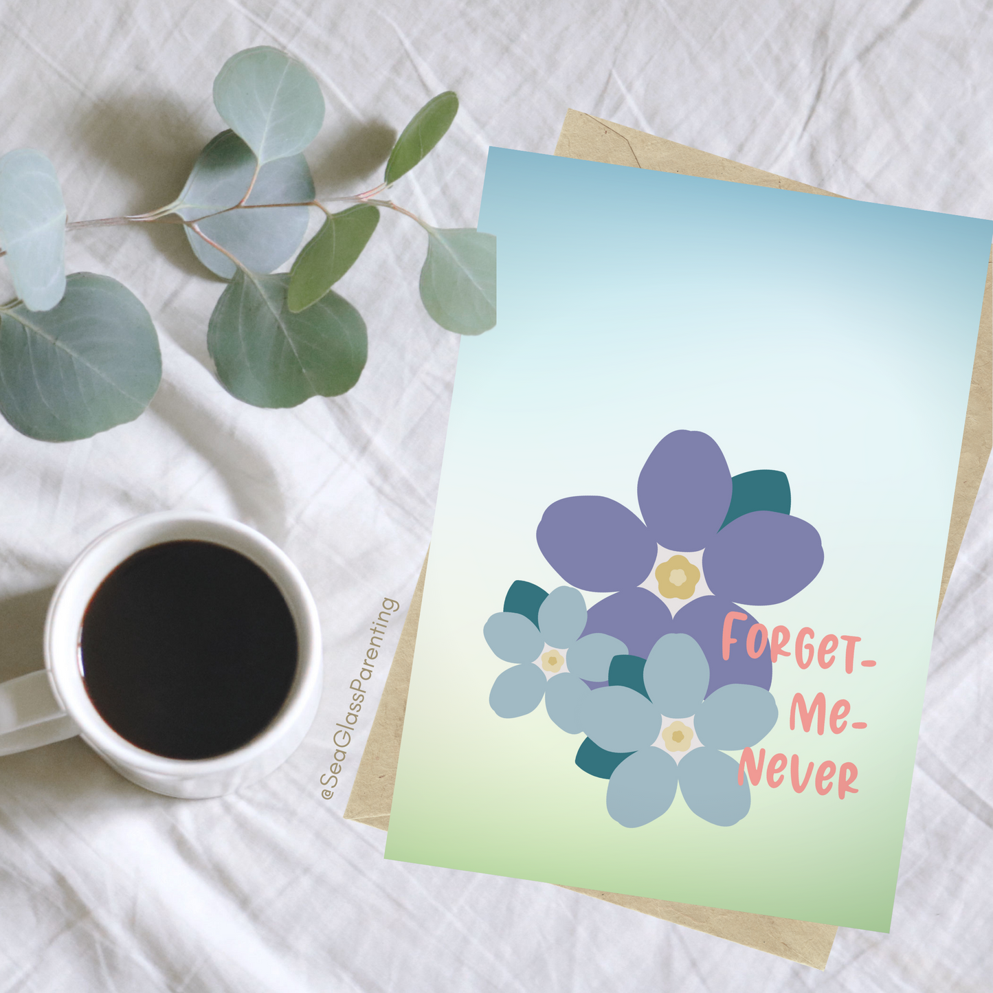 Forget me Never—Baby Loss Sympathy & Remembrance (greeting card)
