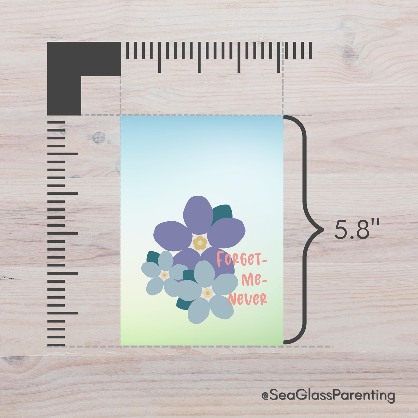 Forget me Never—Baby Loss Sympathy & Remembrance (greeting card)