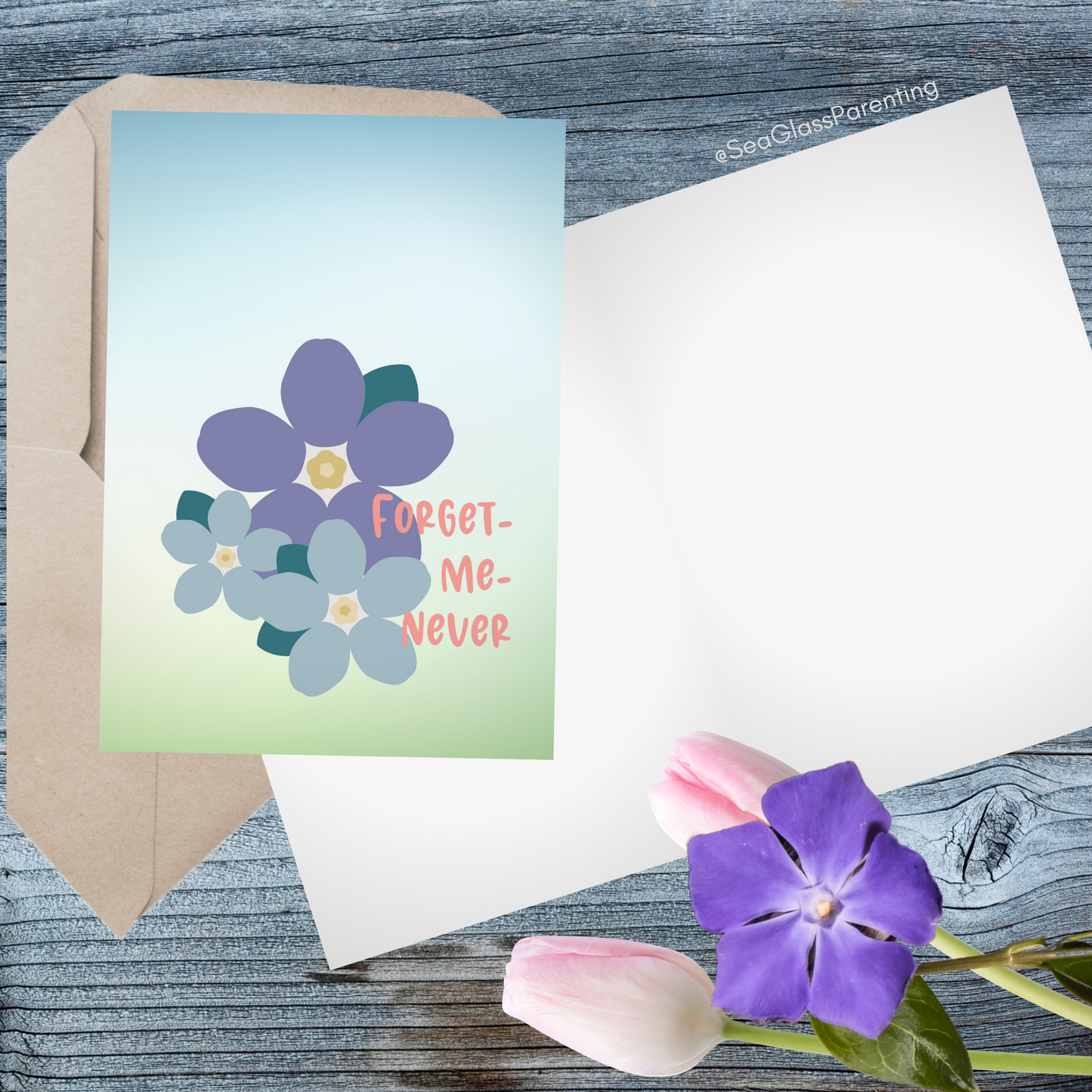 Forget me Never—Baby Loss Sympathy & Remembrance (greeting card)