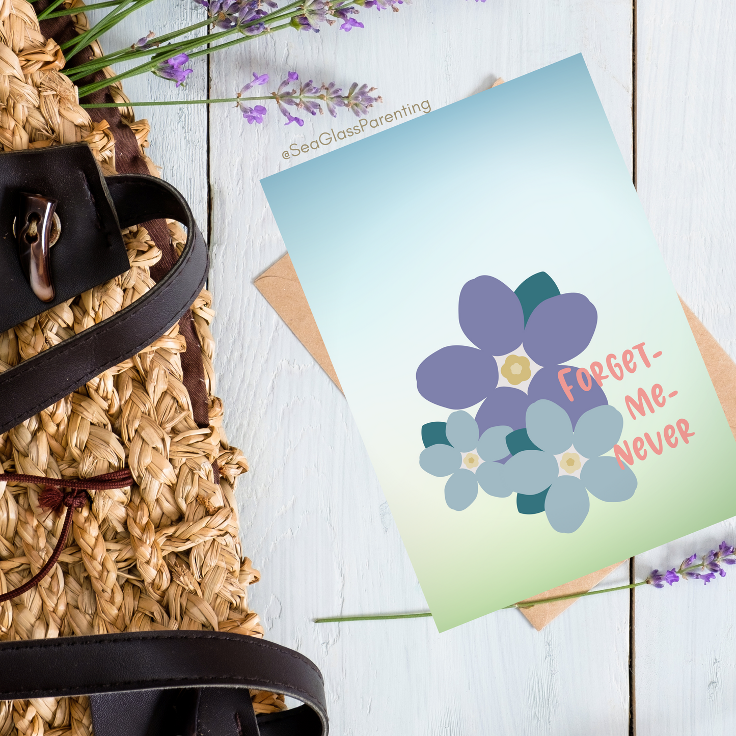Forget me Never—Baby Loss Sympathy & Remembrance (greeting card)