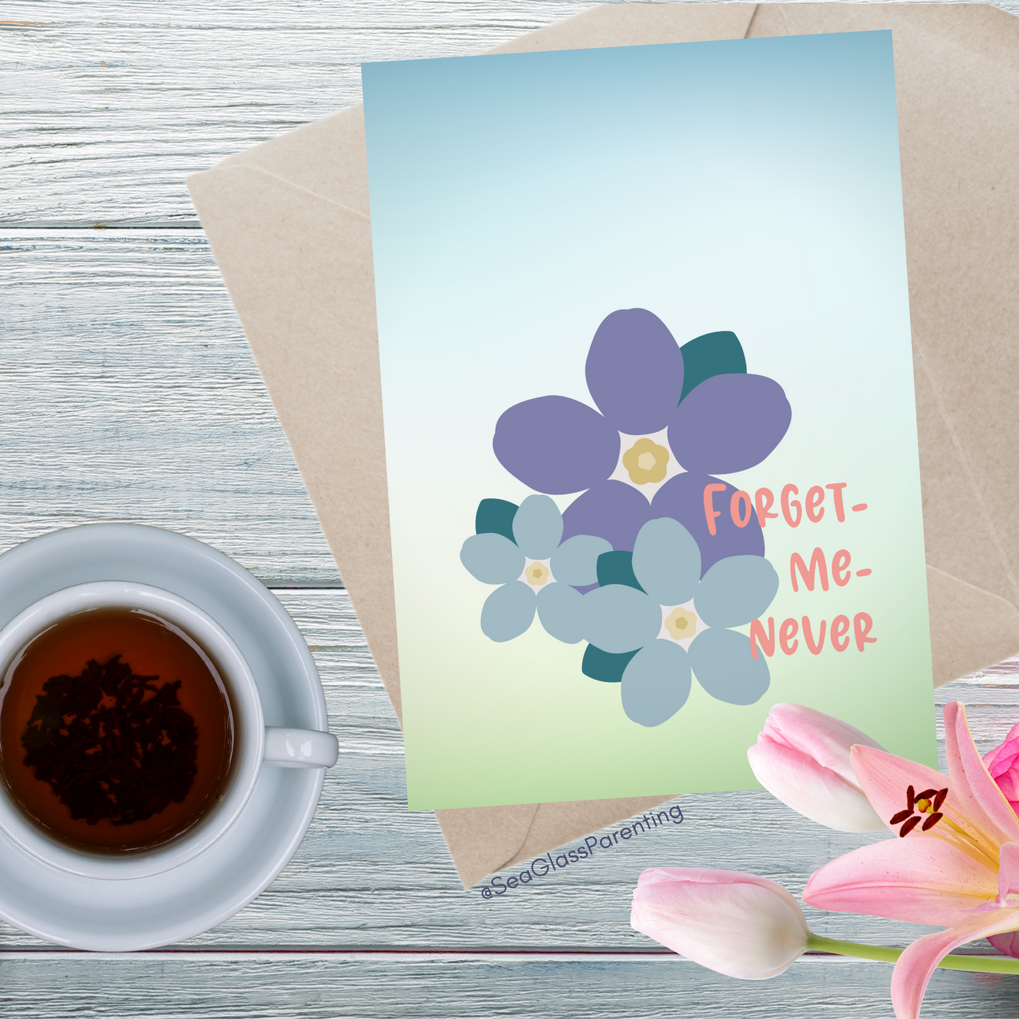 Forget me Never—Baby Loss Sympathy & Remembrance (greeting card)