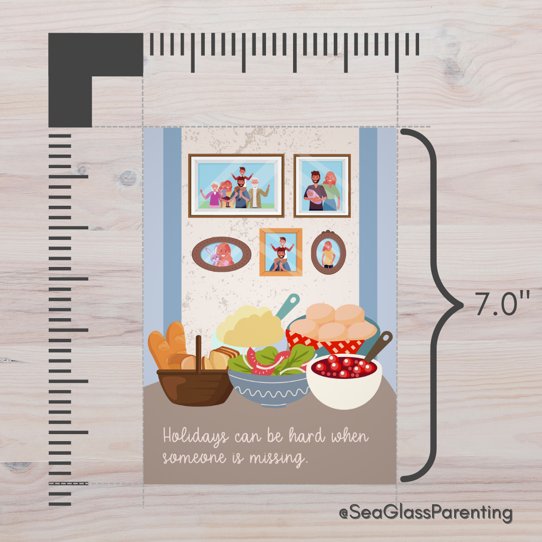 Holiday Table, Holidays Can be Hard when Someone is Missing—Holidays After Loss (greeting card)