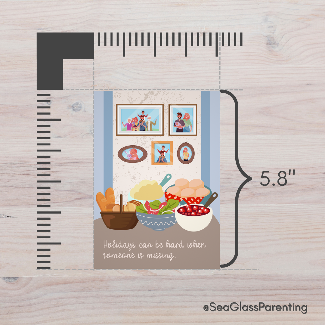 Holiday Table, Holidays Can be Hard when Someone is Missing—Holidays After Loss (greeting card)