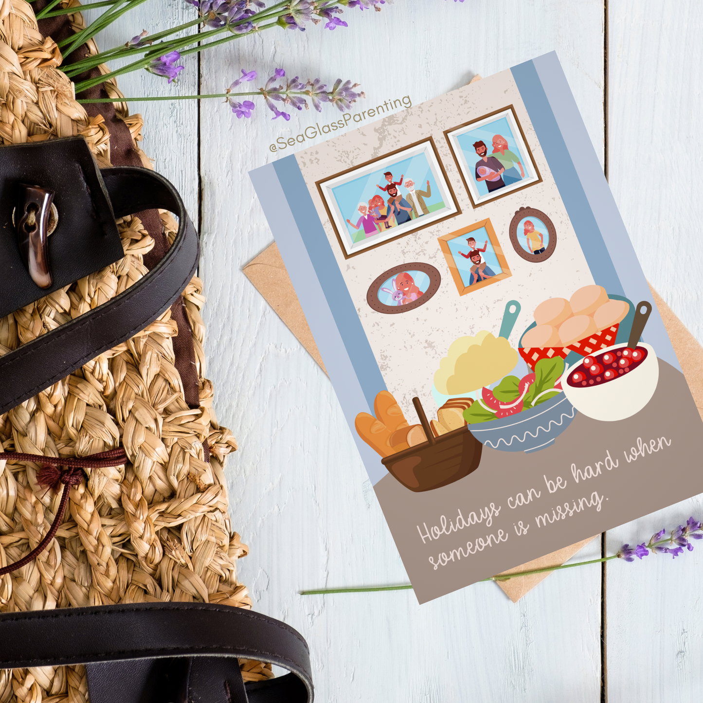 Holiday Table, Holidays Can be Hard when Someone is Missing—Holidays After Loss (greeting card)