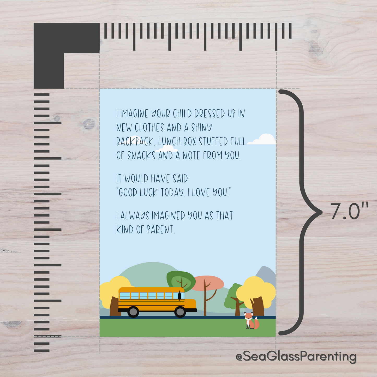 I Imagine Your Child Going to School—Back to School Remembrance (greeting card)