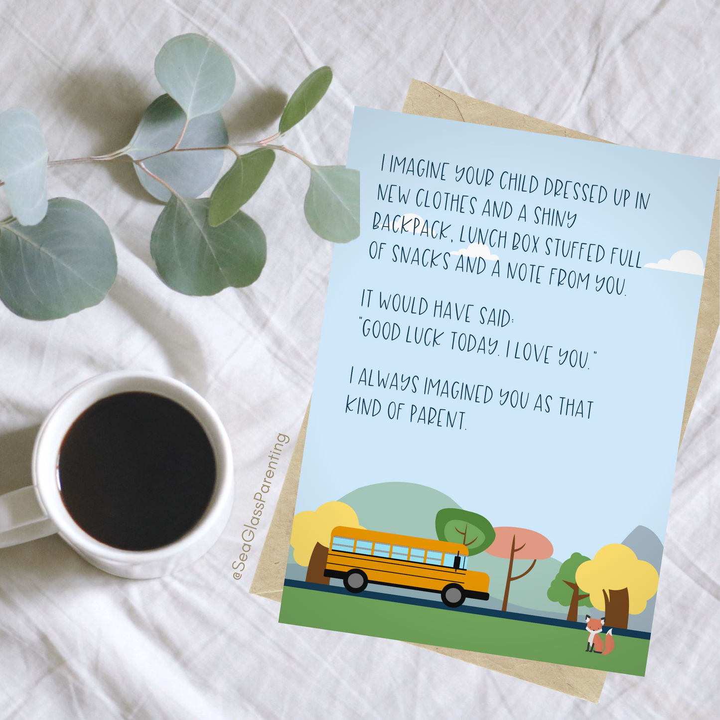 I Imagine Your Child Going to School—Back to School Remembrance (greeting card)