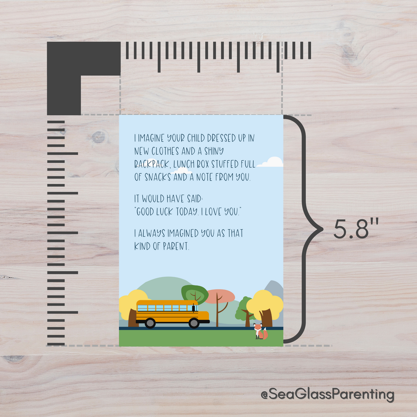 I Imagine Your Child Going to School—Back to School Remembrance (greeting card)