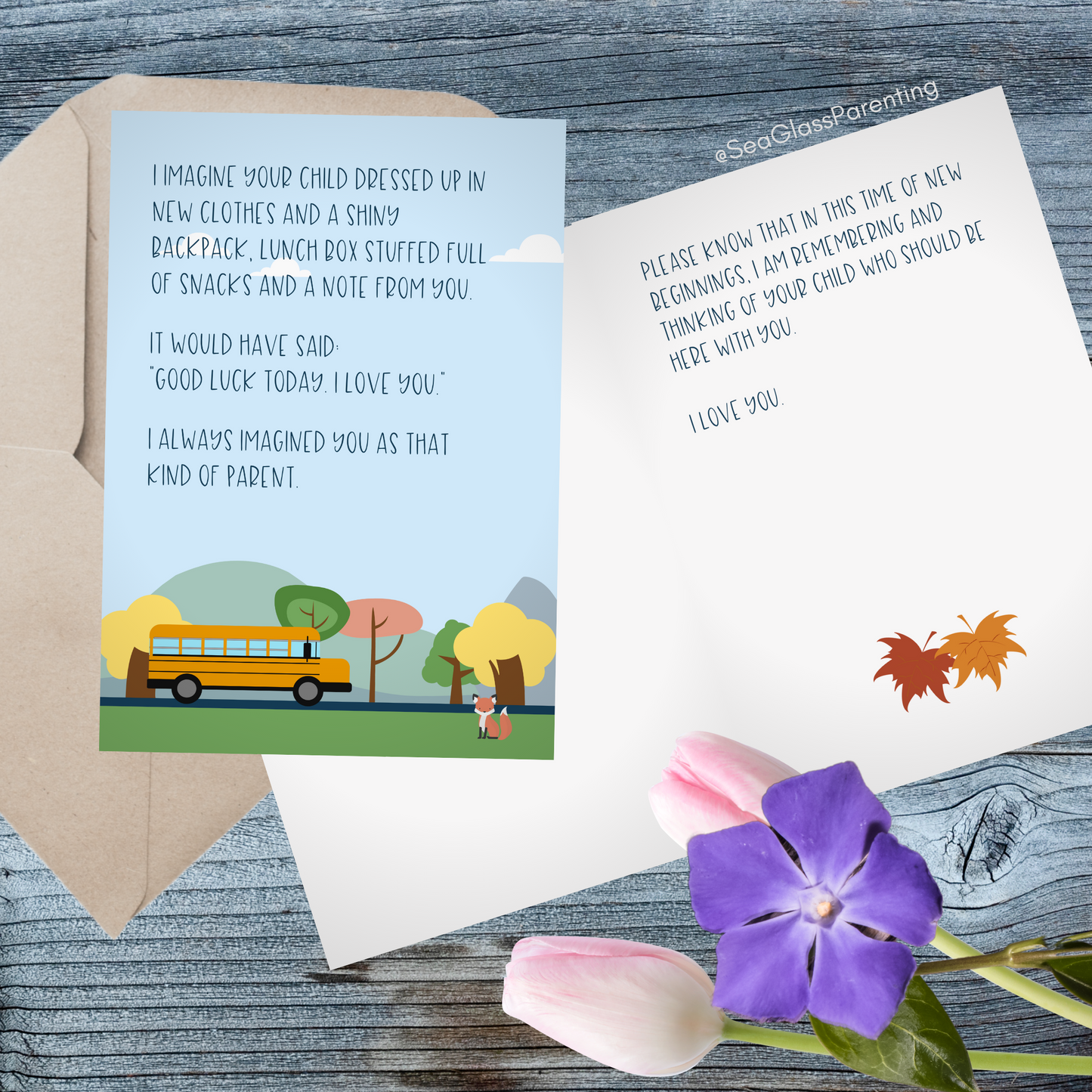 I Imagine Your Child Going to School—Back to School Remembrance (greeting card)
