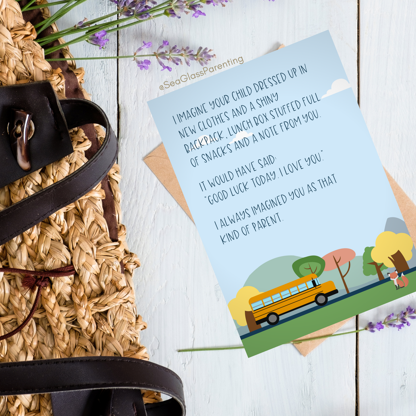 I Imagine Your Child Going to School—Back to School Remembrance (greeting card)