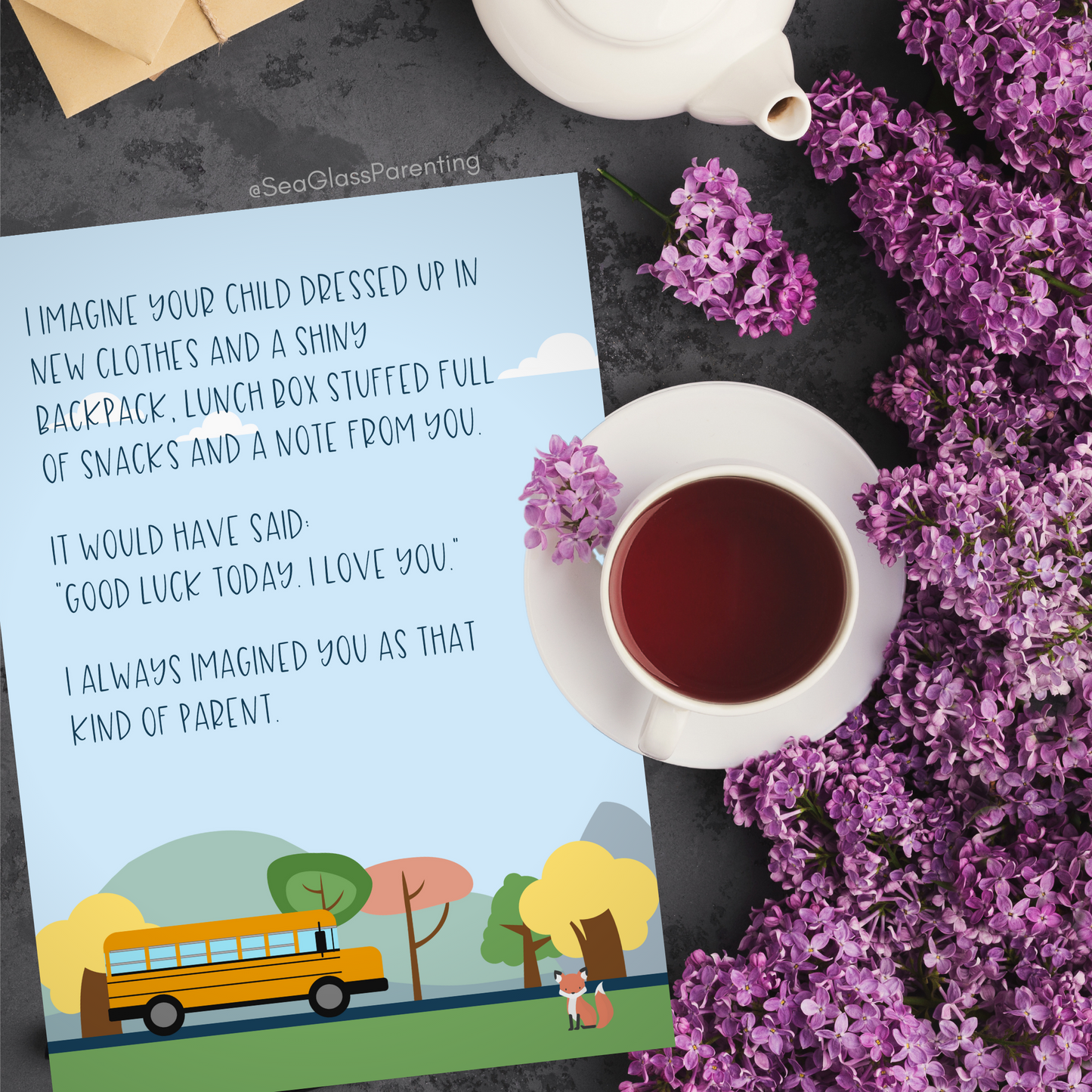 I Imagine Your Child Going to School—Back to School Remembrance (greeting card)