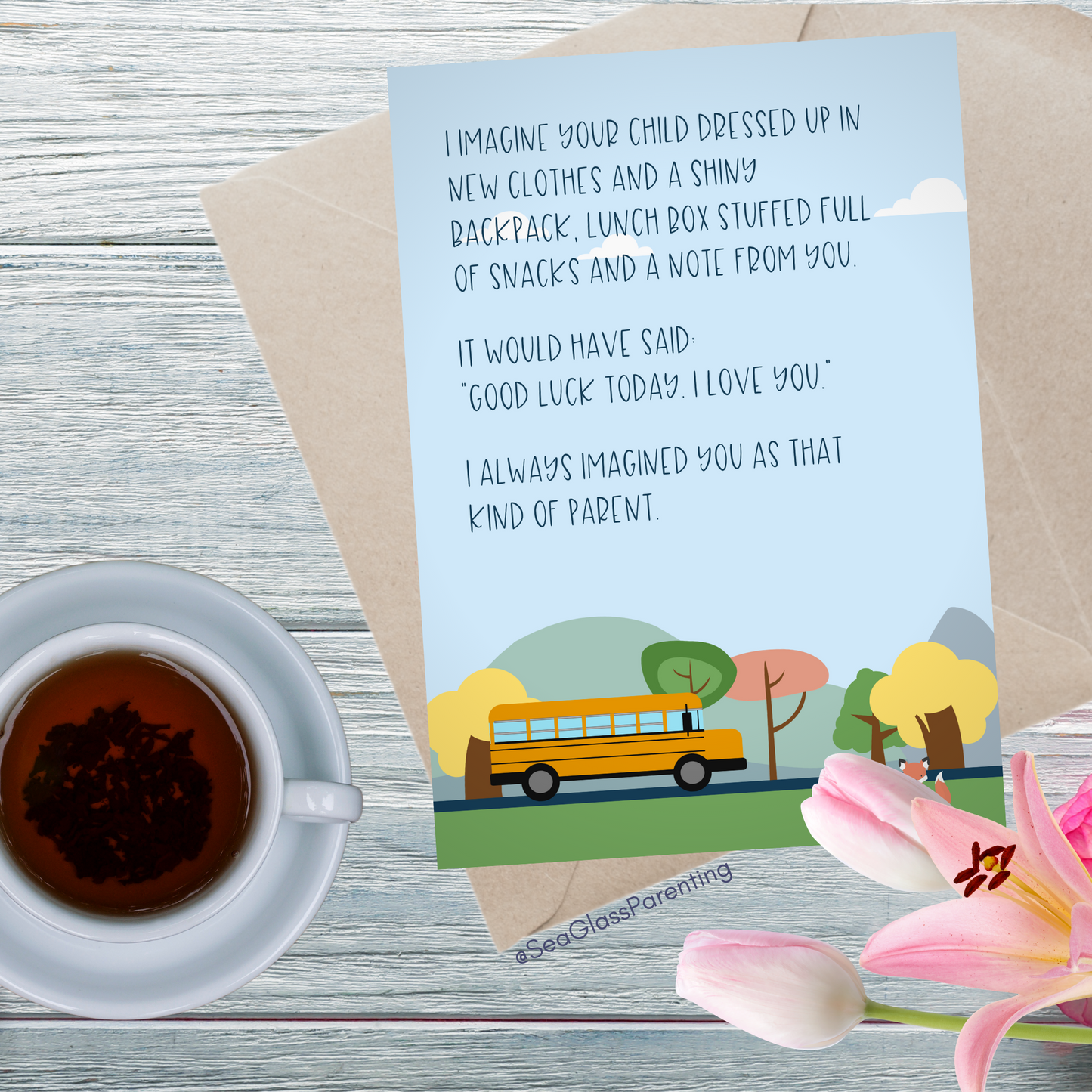 I Imagine Your Child Going to School—Back to School Remembrance (greeting card)