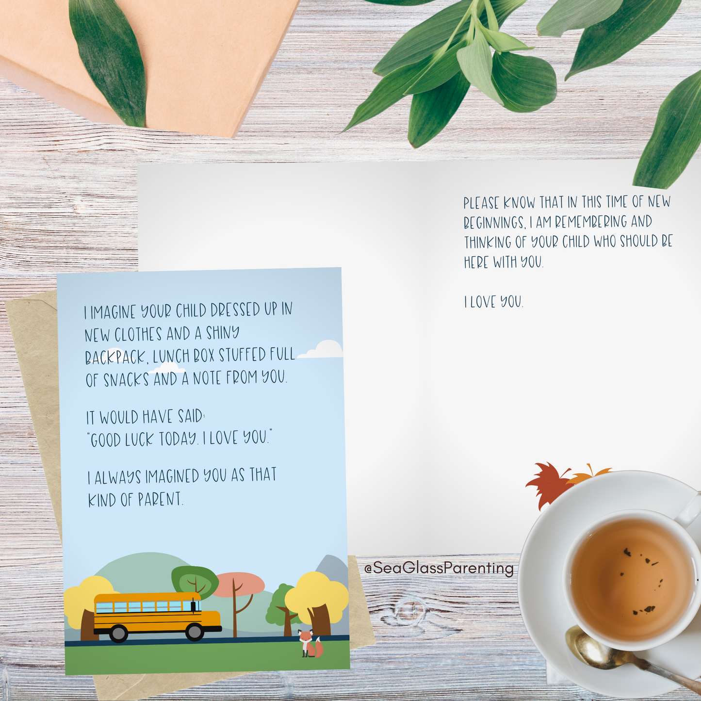 I Imagine Your Child Going to School—Back to School Remembrance (greeting card)