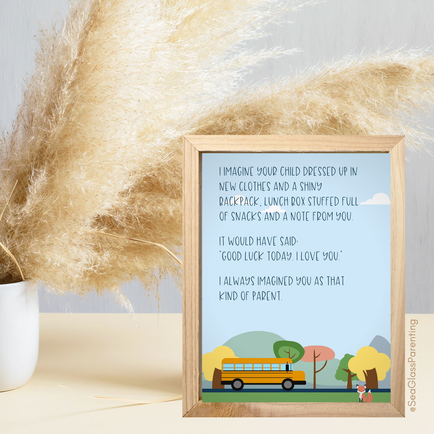 I Imagine Your Child Going to School—Back to School Remembrance (greeting card)
