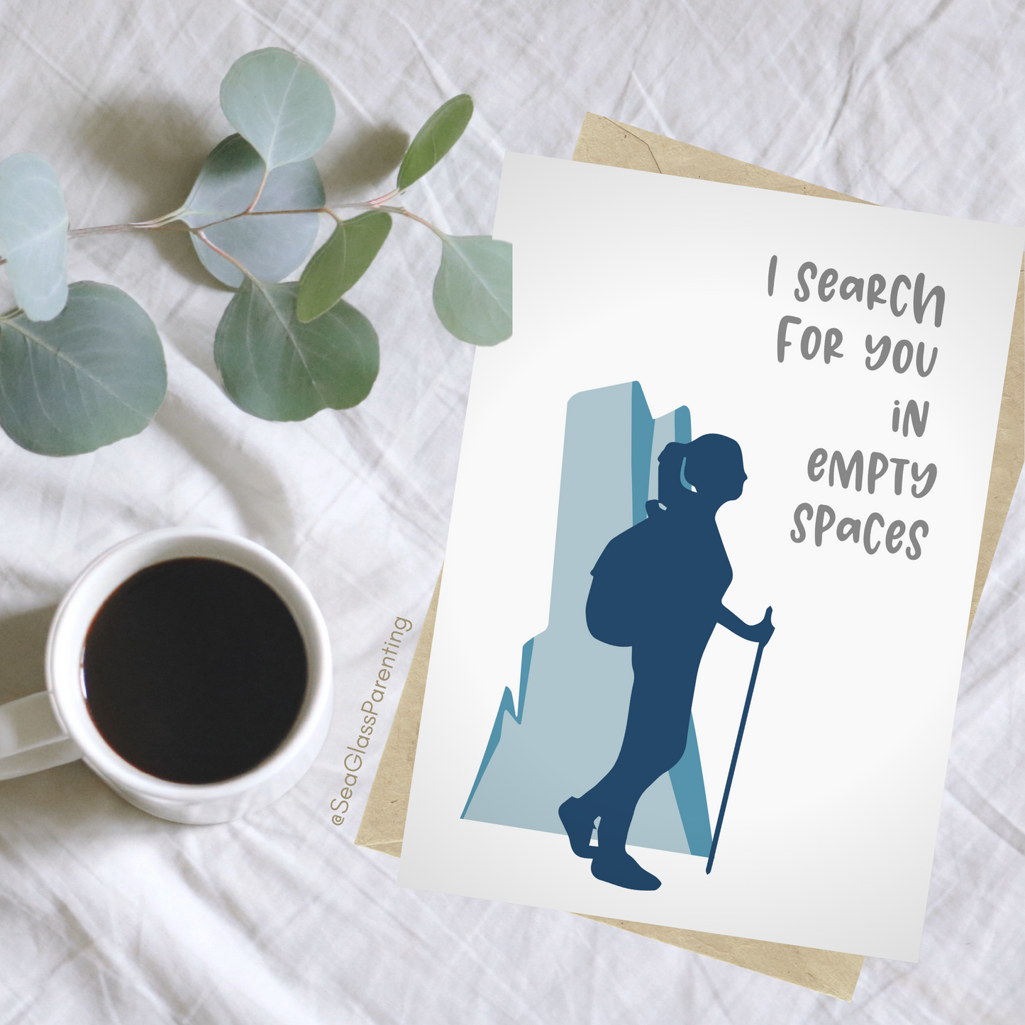 I Search For You in Empty Spaces—Letters to the Dead (greeting card)
