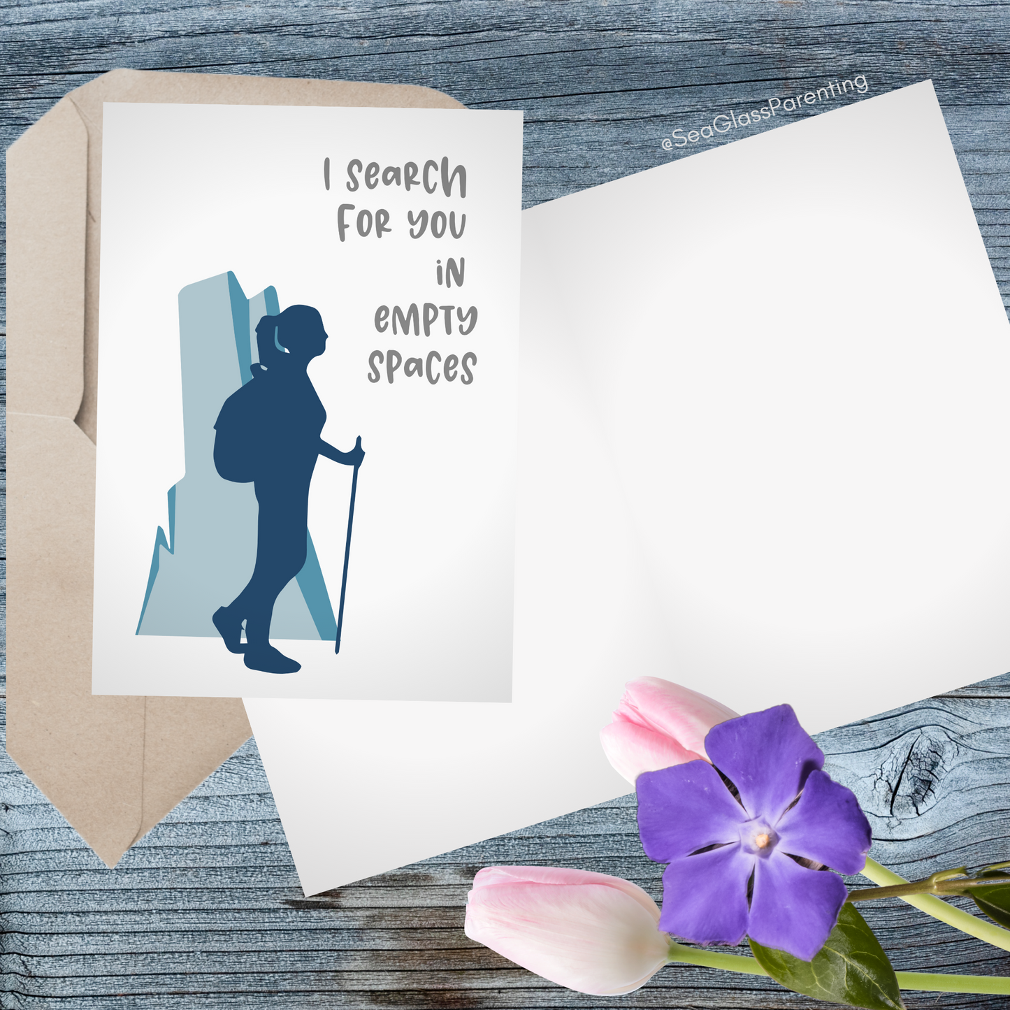I Search For You in Empty Spaces—Letters to the Dead (greeting card)