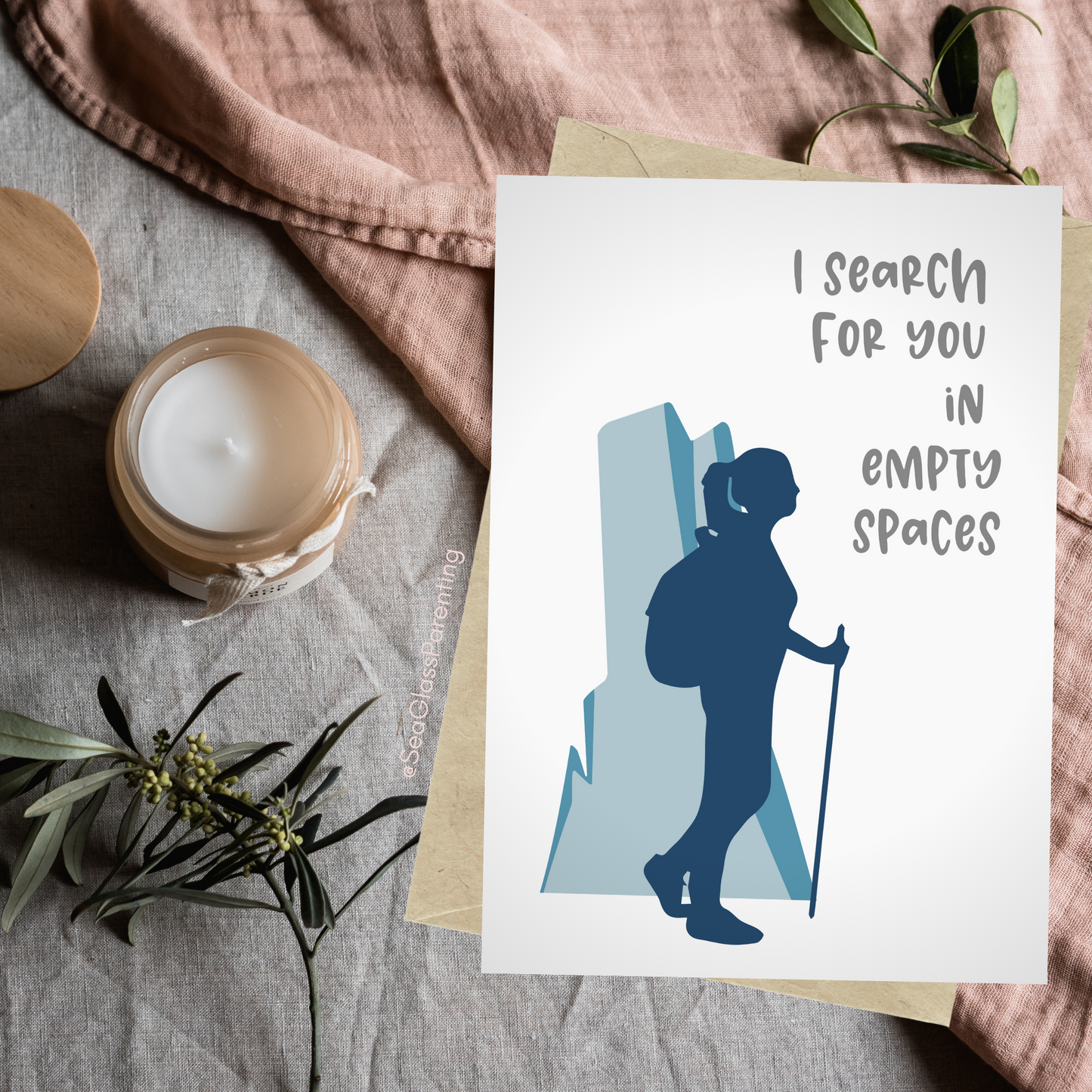 I Search For You in Empty Spaces—Letters to the Dead (greeting card)