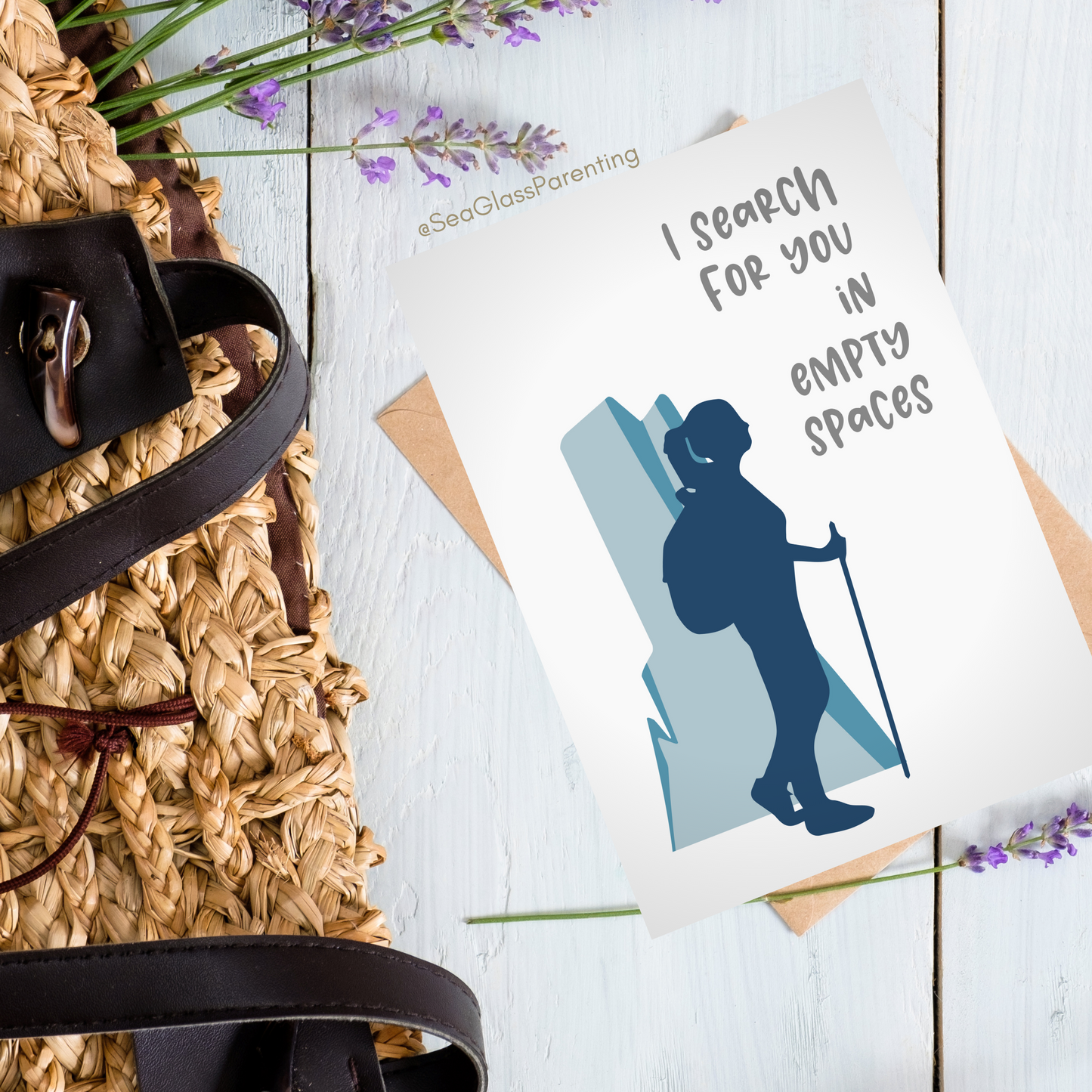 I Search For You in Empty Spaces—Letters to the Dead (greeting card)
