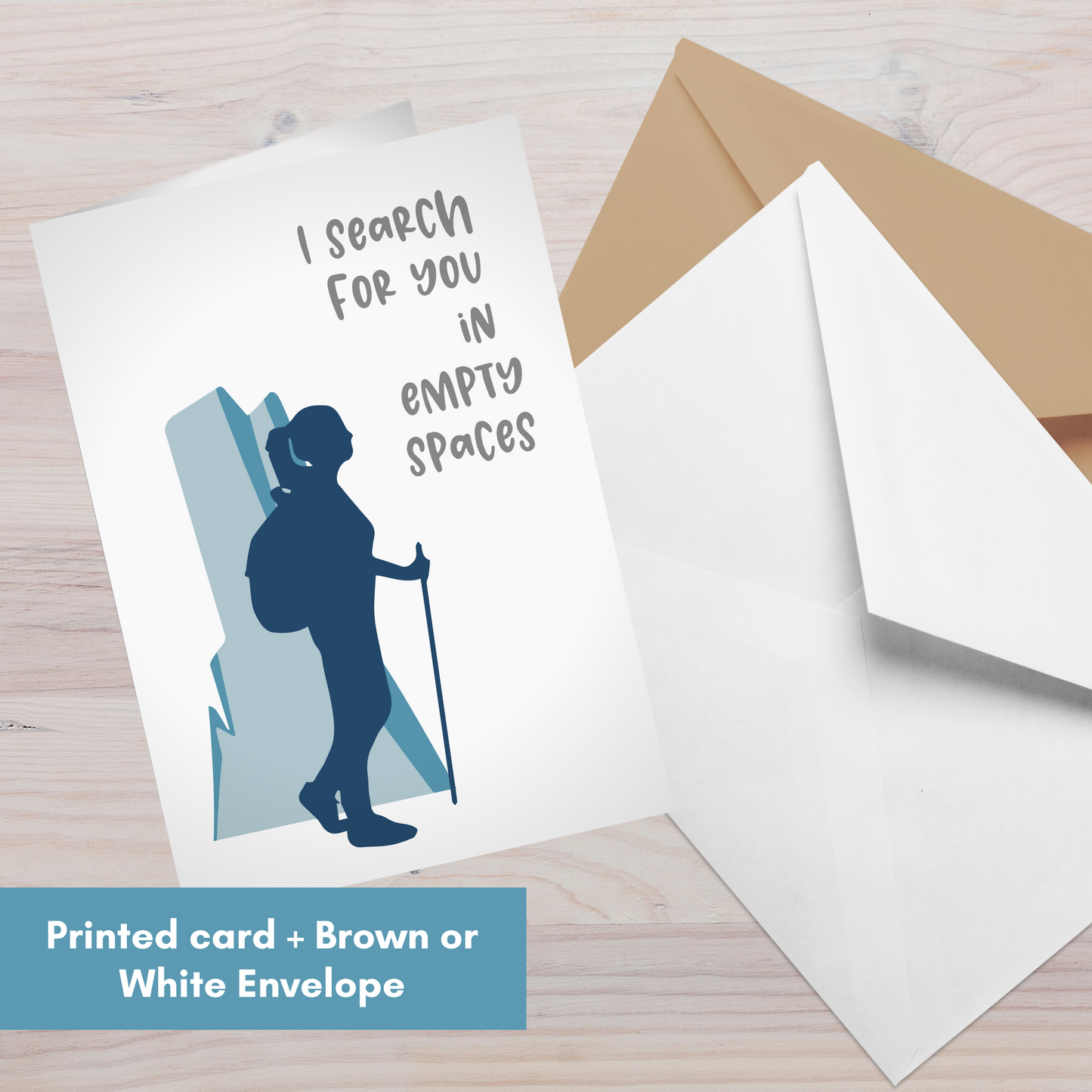 I Search For You in Empty Spaces—Letters to the Dead (greeting card)