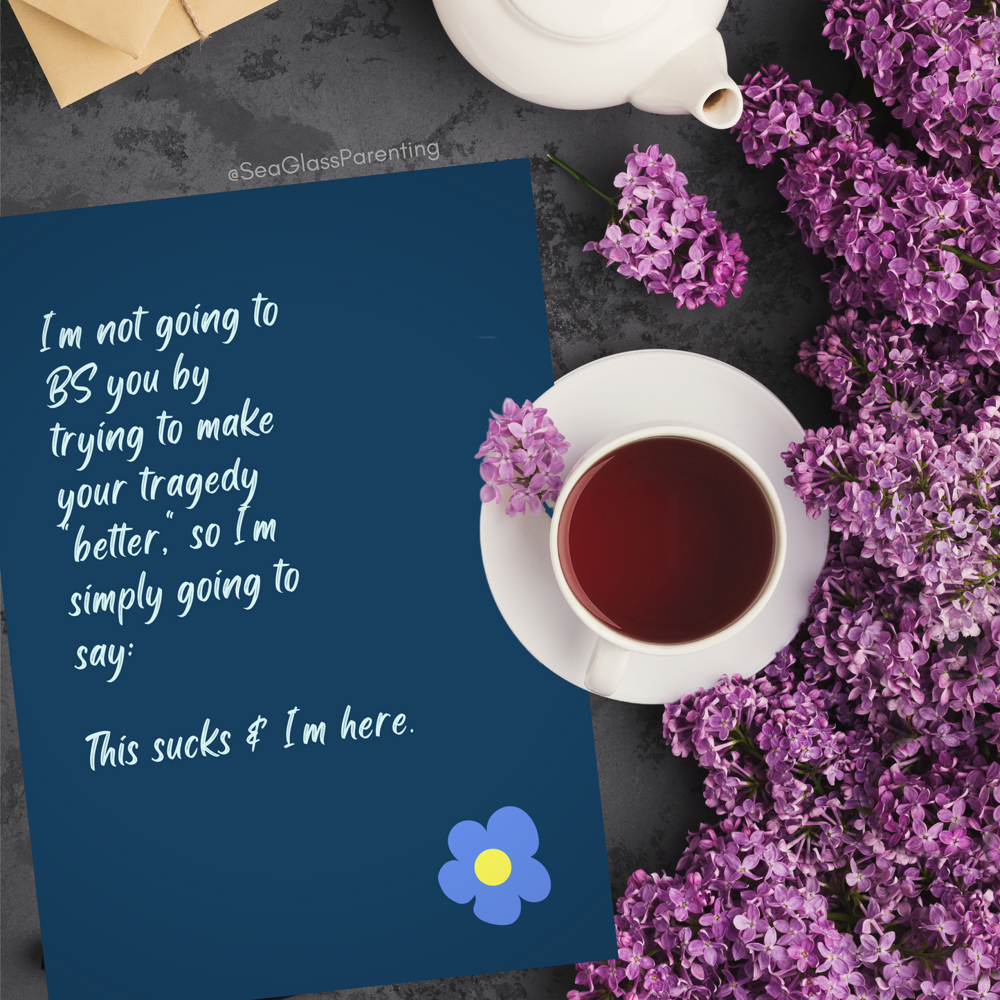 I'm Not Going to BS You by Trying to Make your Tragedy "Better"—Baby Loss Sympathy & Remembrance (greeting card)