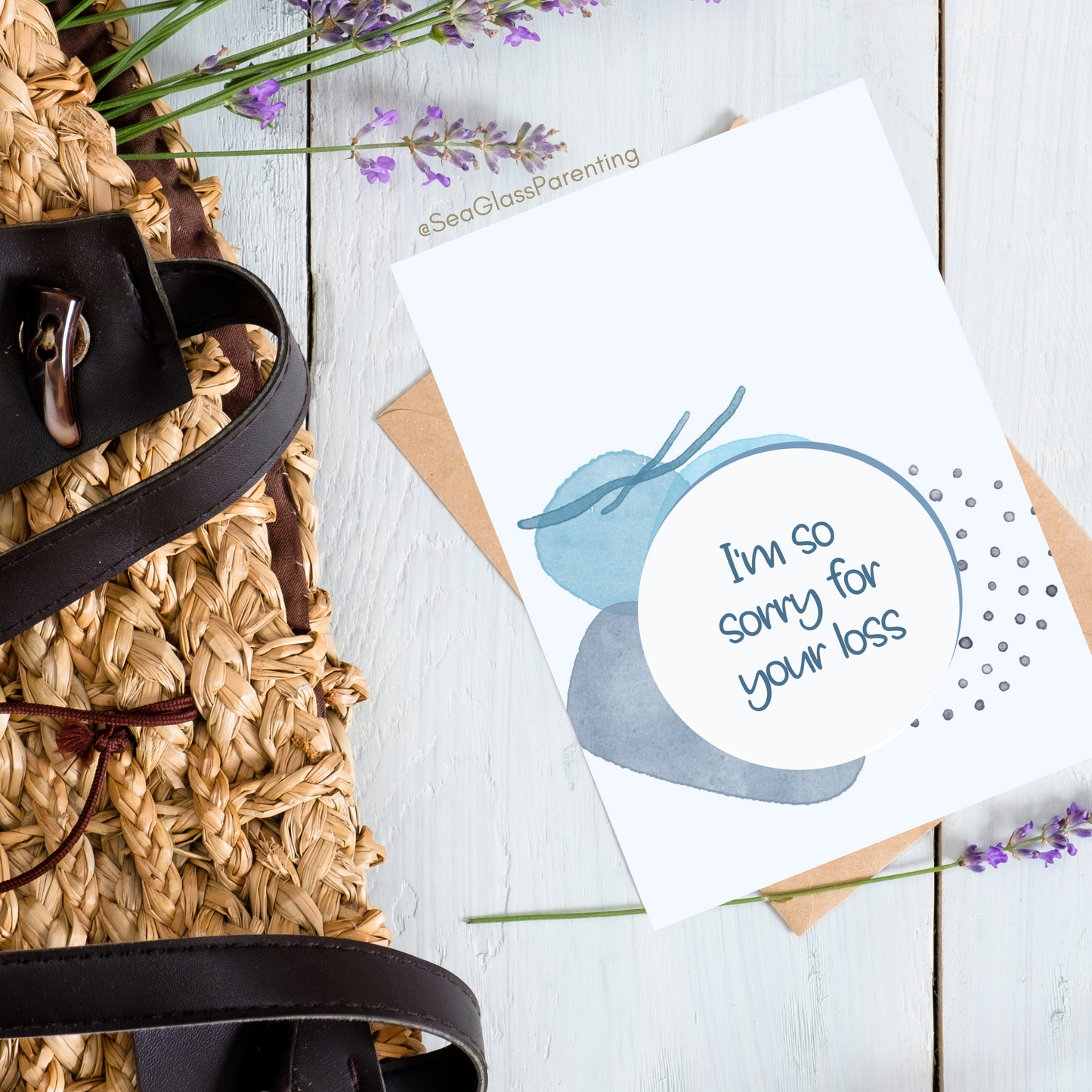 I'm So Sorry for Your Loss. Your Child Deserved a Lifetime of Love with you Here on Earth—Baby Loss Sympathy & remembrance (greeting card)