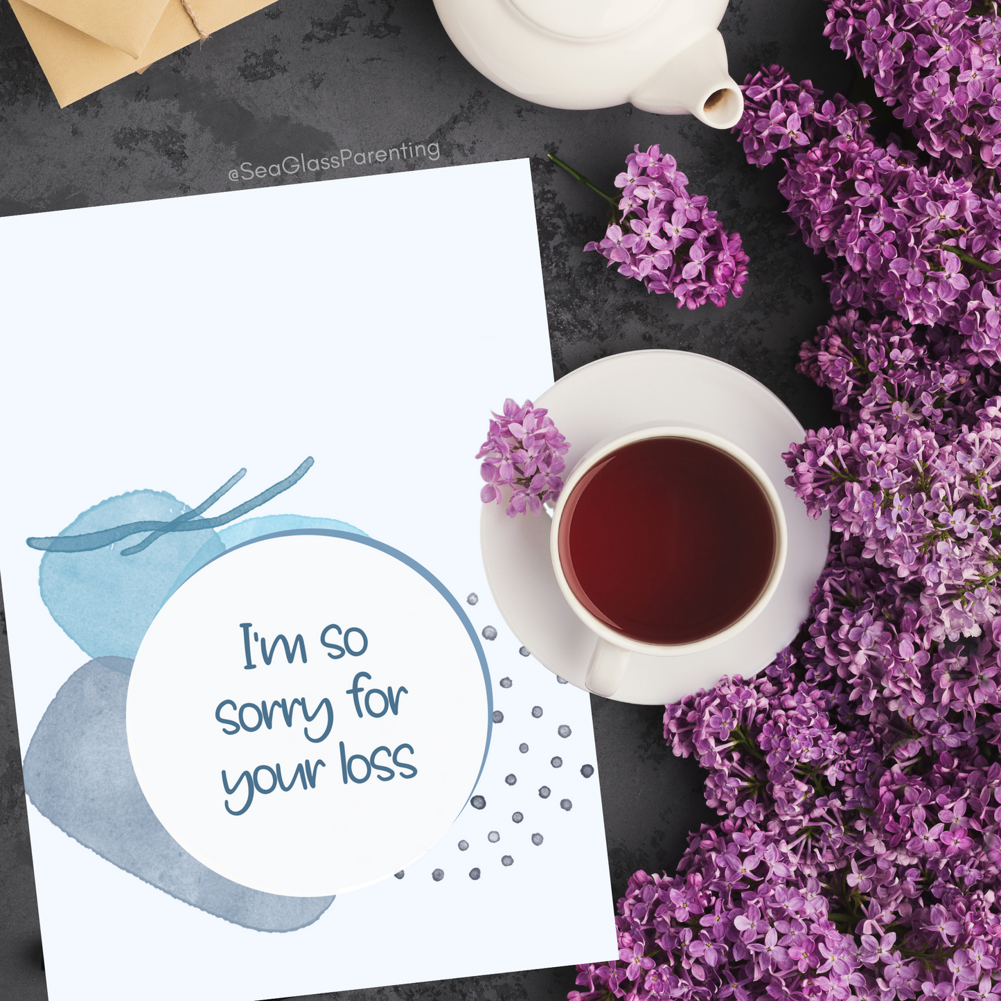 I'm So Sorry for Your Loss. Your Child Deserved a Lifetime of Love with you Here on Earth—Baby Loss Sympathy & remembrance (greeting card)