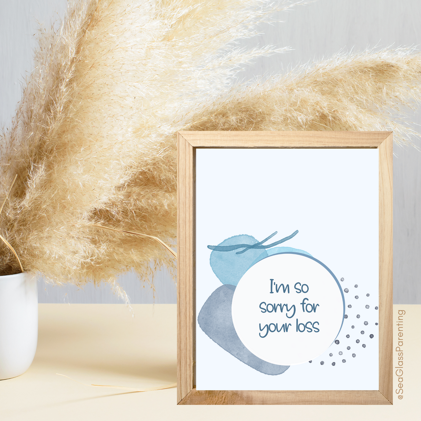 I'm So Sorry for Your Loss. Your Child Deserved a Lifetime of Love with you Here on Earth—Baby Loss Sympathy & remembrance (greeting card)