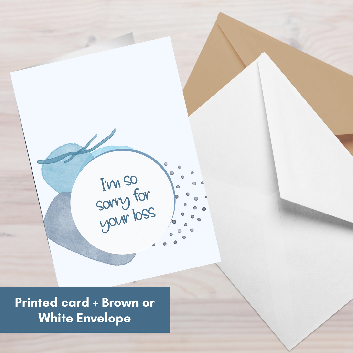 I'm So Sorry for Your Loss. Your Child Deserved a Lifetime of Love with you Here on Earth—Baby Loss Sympathy & remembrance (greeting card)