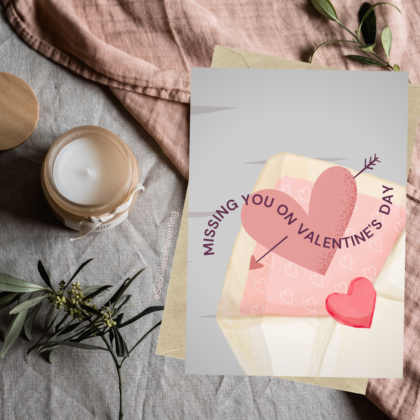 Missing you on Valentine's Day and Always—Holidays After Loss (greeting card)