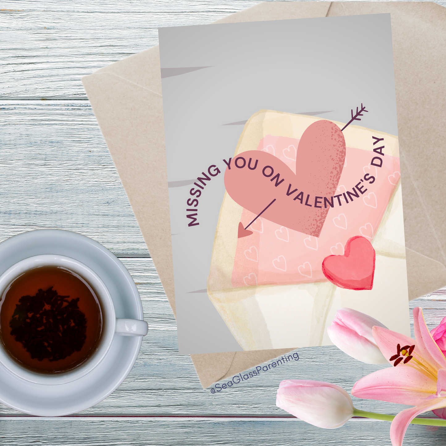 Missing you on Valentine's Day and Always—Holidays After Loss (greeting card)