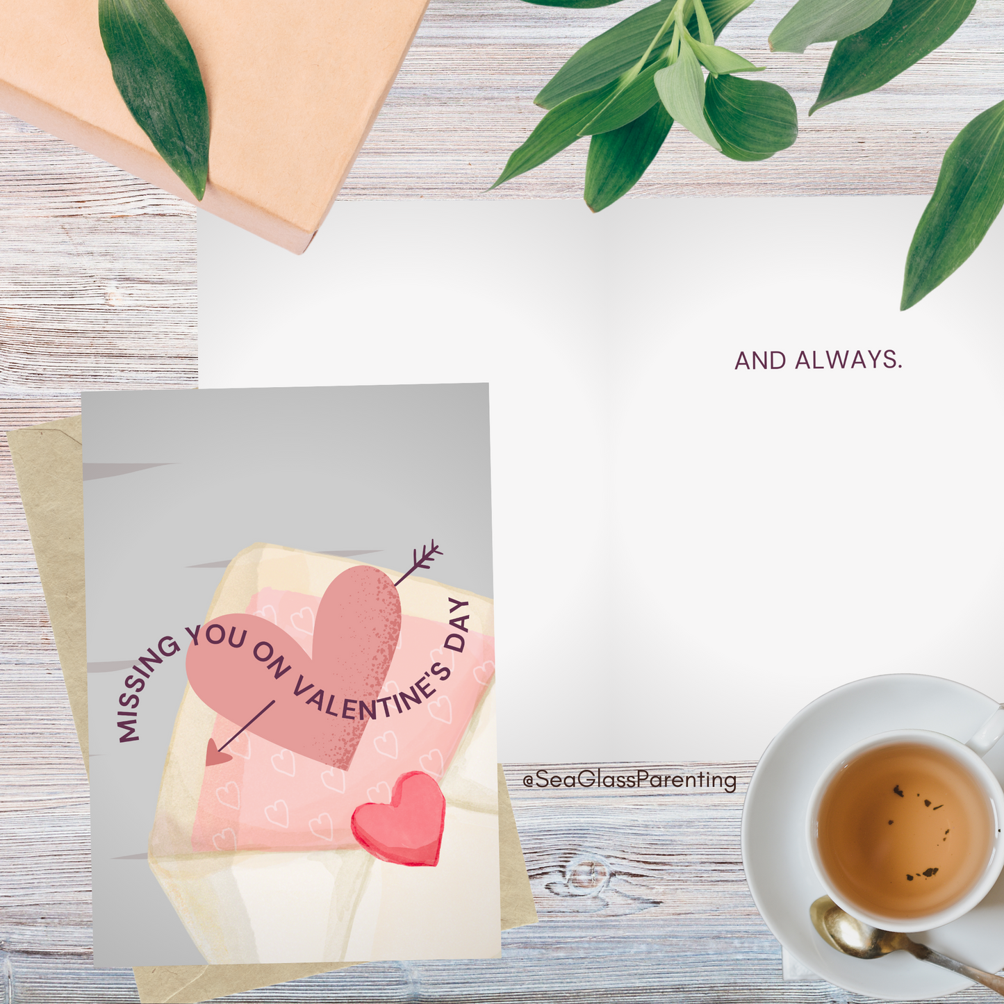 Missing you on Valentine's Day and Always—Holidays After Loss (greeting card)