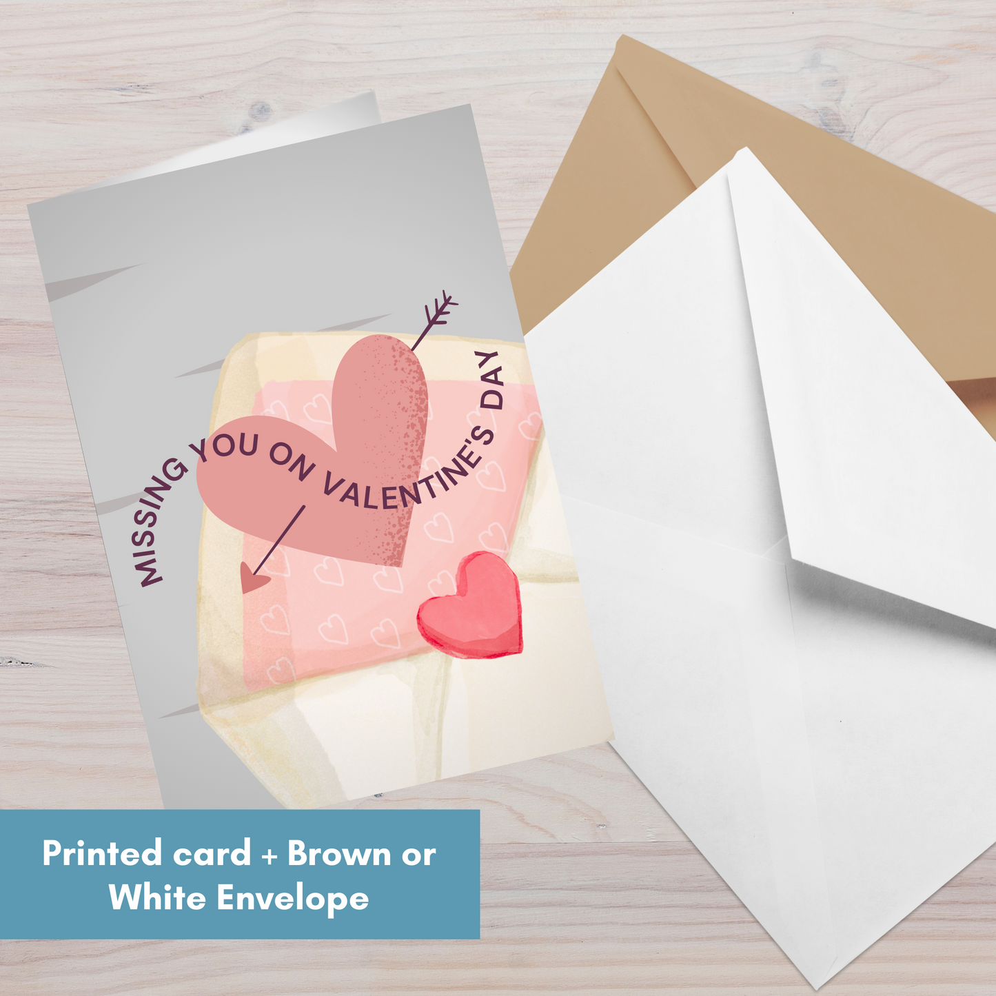 Missing you on Valentine's Day and Always—Holidays After Loss (greeting card)