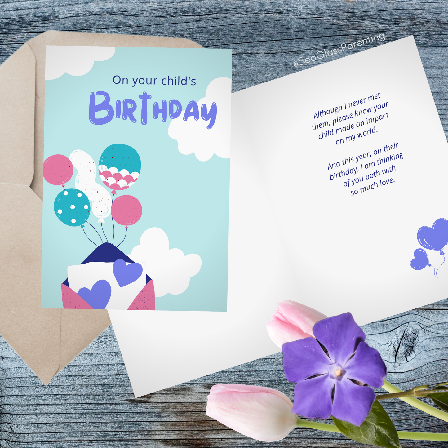 On Your Child's Birthday, Please Know they Made an Impact on my World—Memorial Baby Loss Birthday (greeting card)