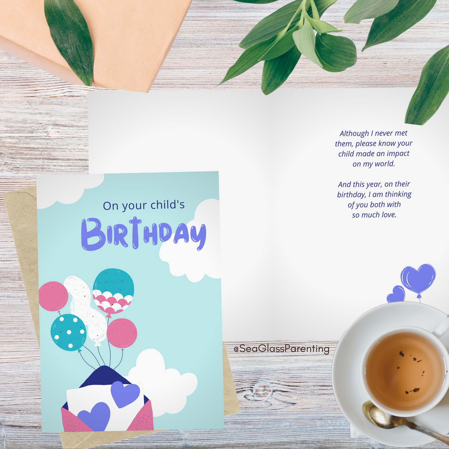 On Your Child's Birthday, Please Know they Made an Impact on my World—Memorial Baby Loss Birthday (greeting card)