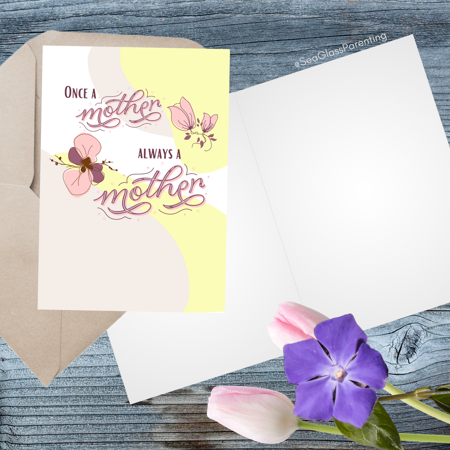 Once a Mother, Always a Mother (Blank inside)—Mothers Day (greeting card)