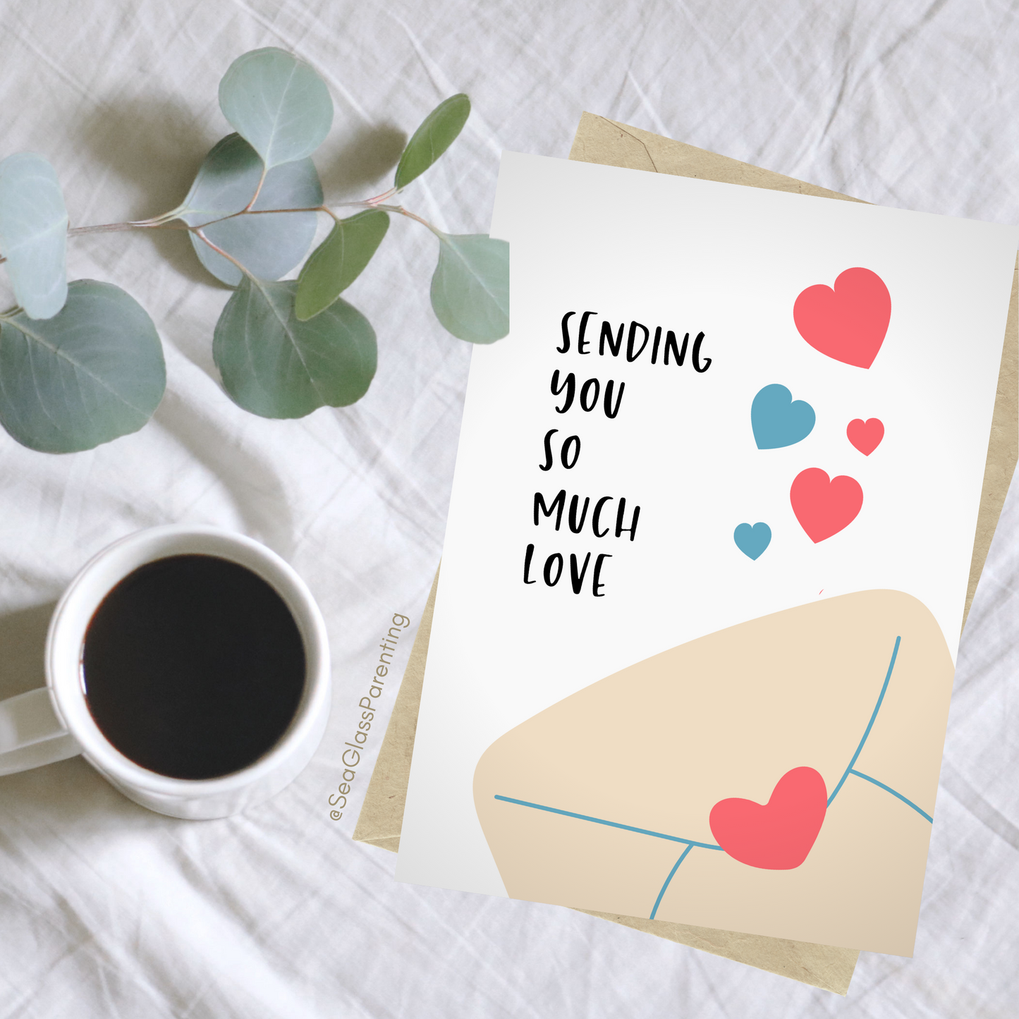 Sending You so Much Love w/Envelope—Grief and Loss Support (greeting card)
