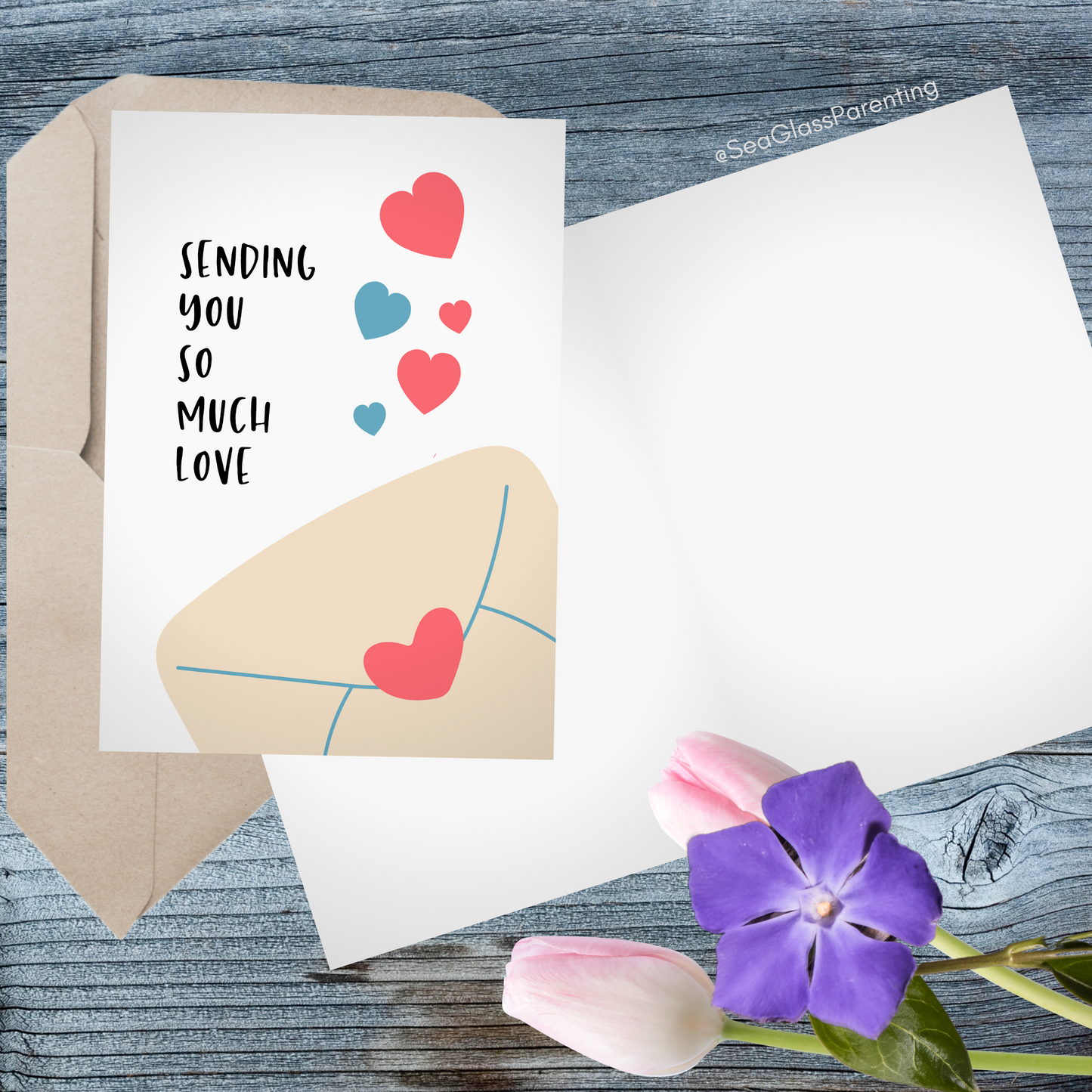 Sending You so Much Love w/Envelope—Grief and Loss Support (greeting card)
