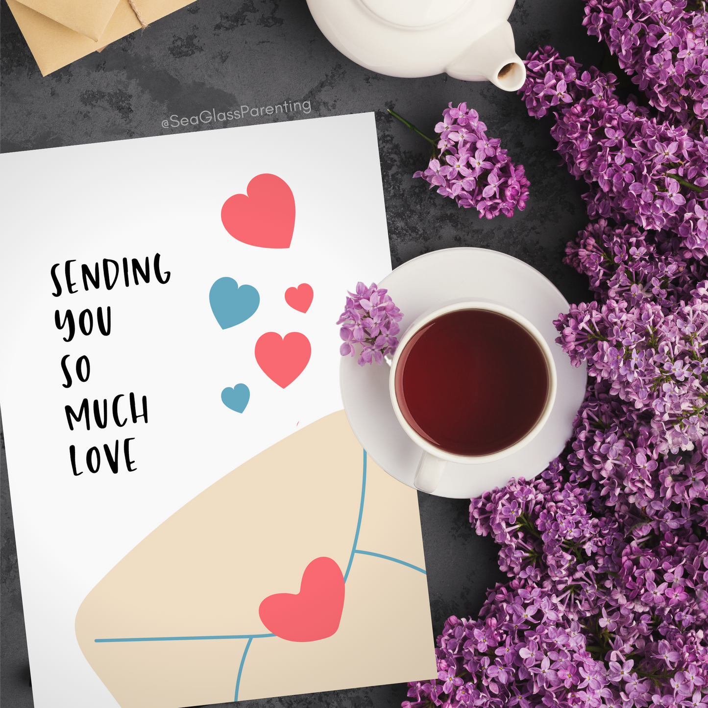 Sending You so Much Love w/Envelope—Grief and Loss Support (greeting card)