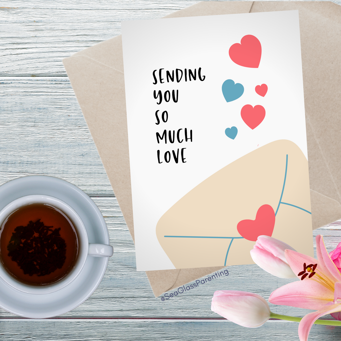 Sending You so Much Love w/Envelope—Grief and Loss Support (greeting card)