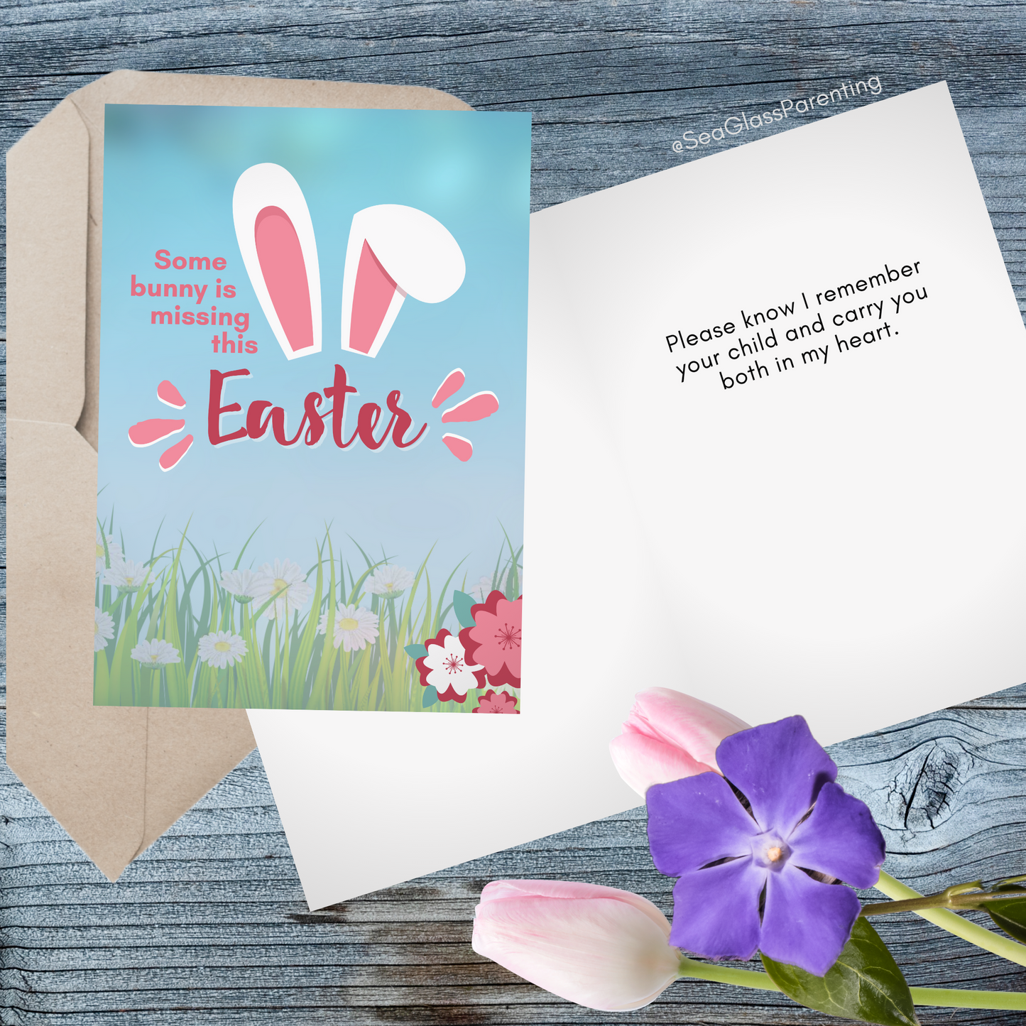 Some Bunny is Missing this Easter (and Always)—Holidays After Loss (greeting card)